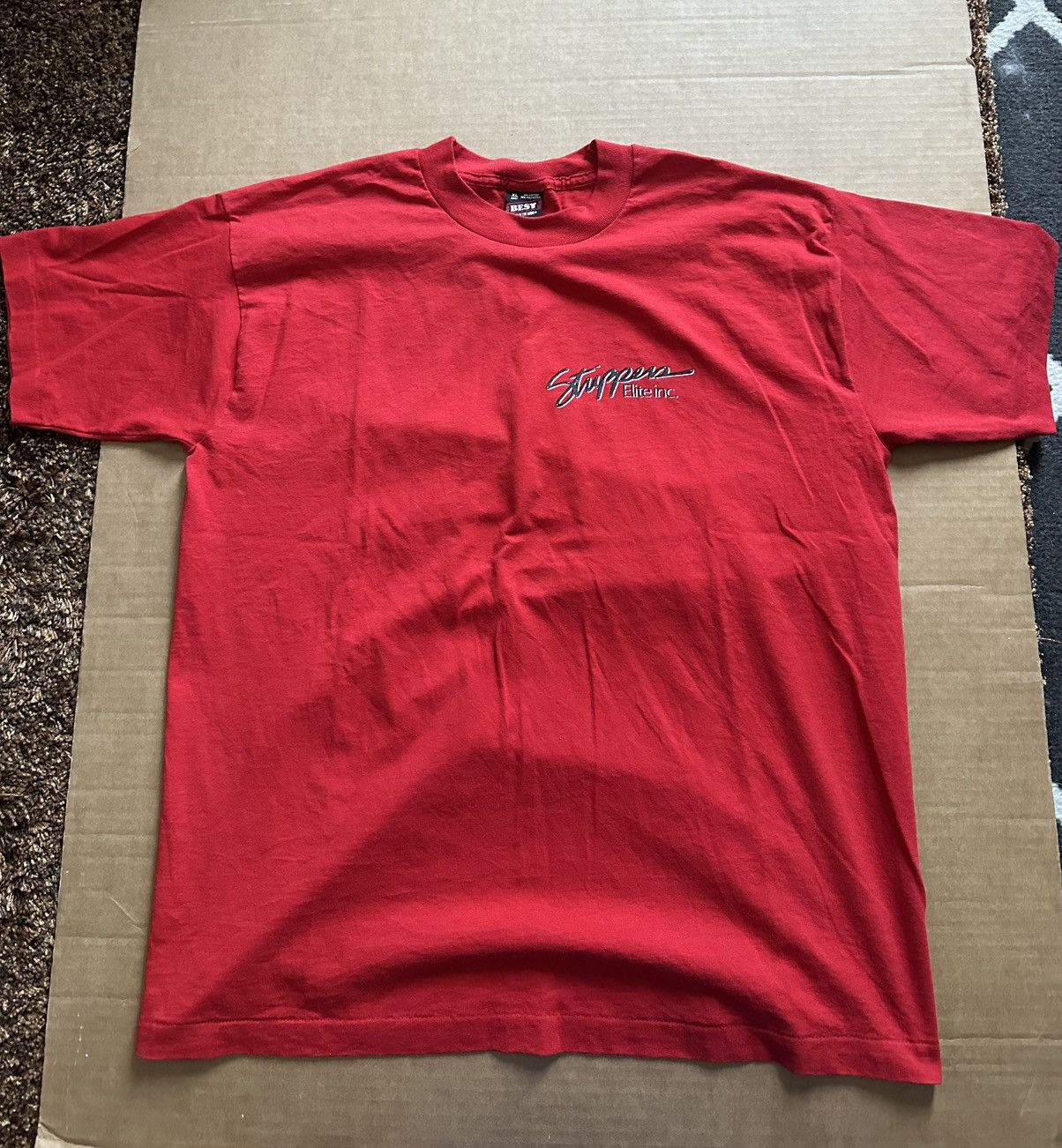 Vintage Stripper Elite single stitch shirt Size US XL / EU 56 / 4 - 1 Thumbnail