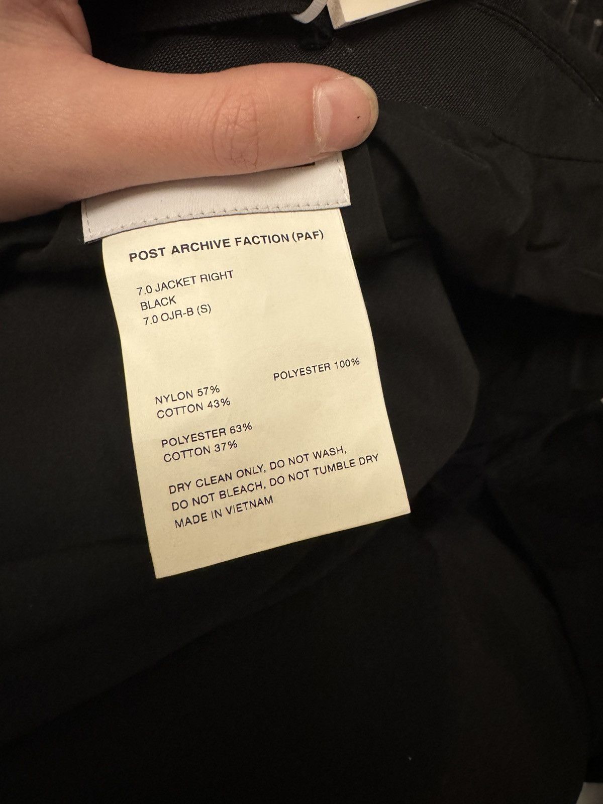 Japanese Brand × Junya Watanabe × POST ARCHIVE FACTION (PAF) Black jacket PAF Size US XS / EU 42 / 0 - 4 Thumbnail