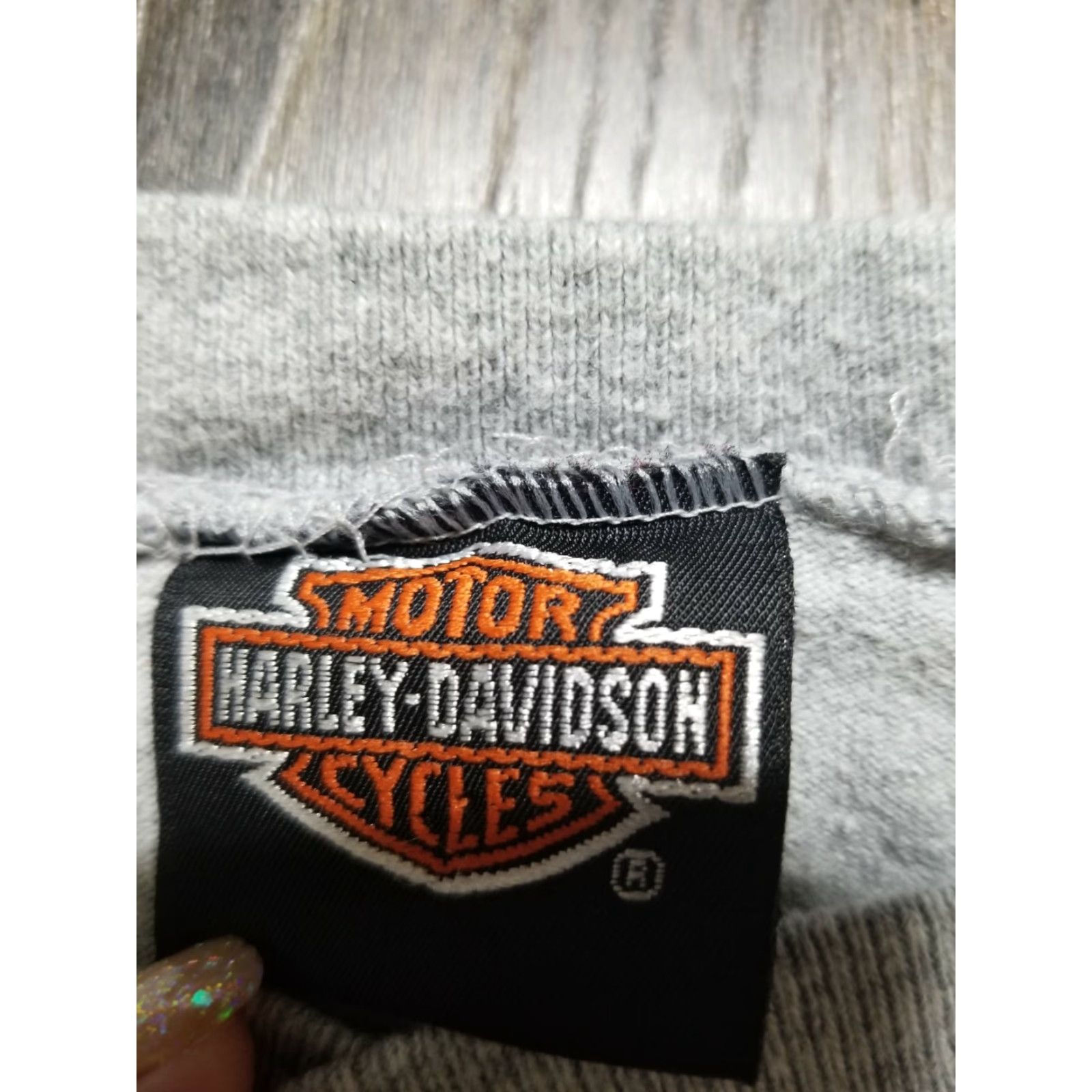 Harley Davidson VINTAGE Harley-Davidson T-Shirt Men 2XL Short Sleeve Gray Eagle Logo Biker Motorcycle Made in USA Size US XXL / EU 58 / 5 - 7 Thumbnail