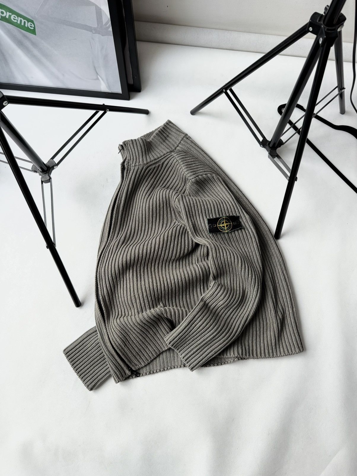 Stone Island Vintage Stone island Knitwear Zip Up Sweater Size US XL / EU 56 / 4 - 20 Thumbnail