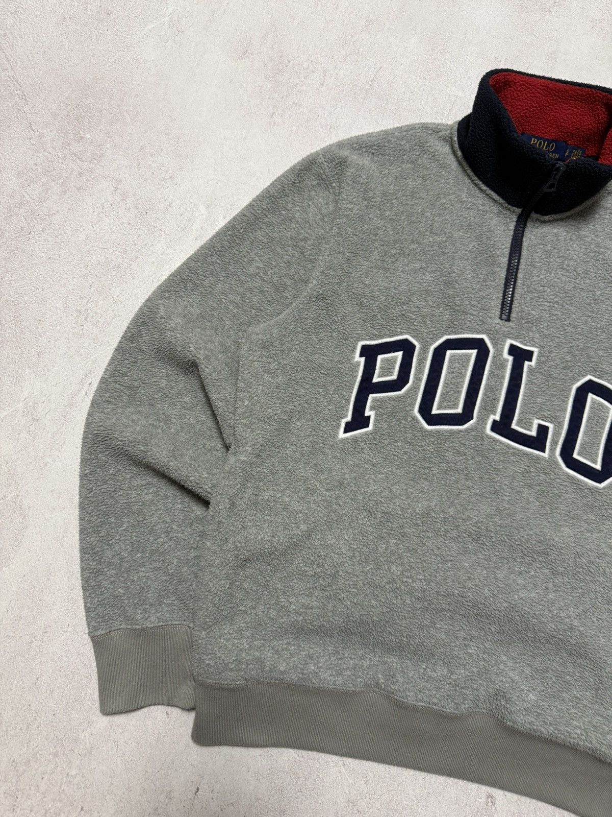 Vintage Polo Ralph Lauren Fleece Jacket Big Logo Sweatshirt Y2K Size US S / EU 44-46 / 1 - 4 Thumbnail