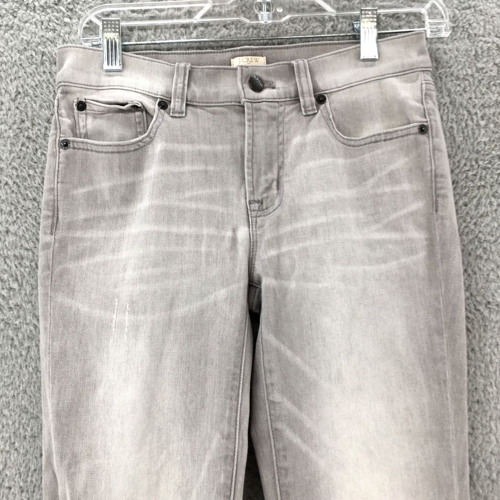 J.Crew J.Crew Stretch Skinny Jeans Women - 26 Grey Low Rise Zip Fly Button - 5 Pocket - Retored Size 26" / US 2 / IT 38 - 2 Thumbnail