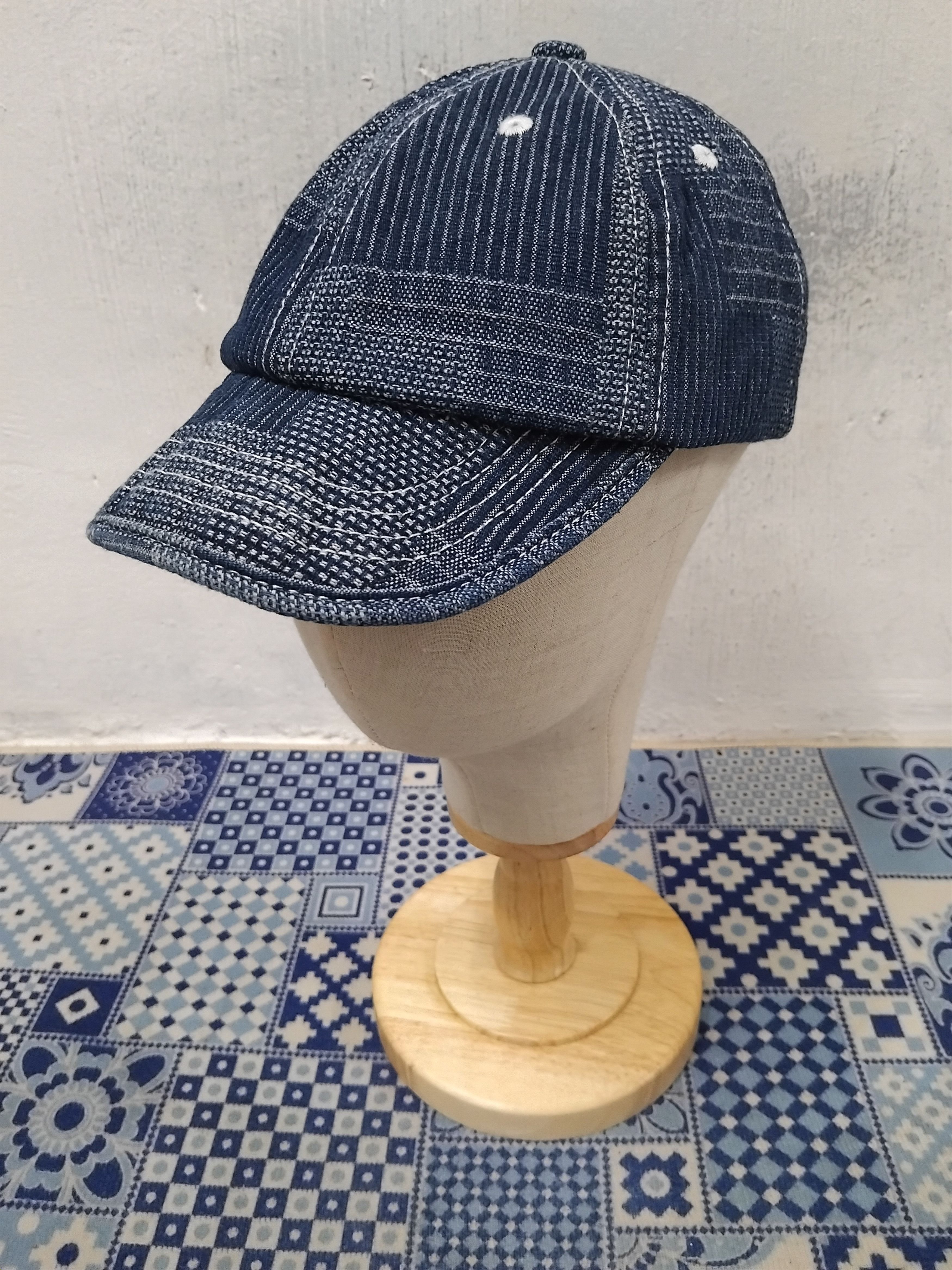 Japanese Brand Shashiko print style kapital inspired cap Size ONE SIZE - 4 Thumbnail