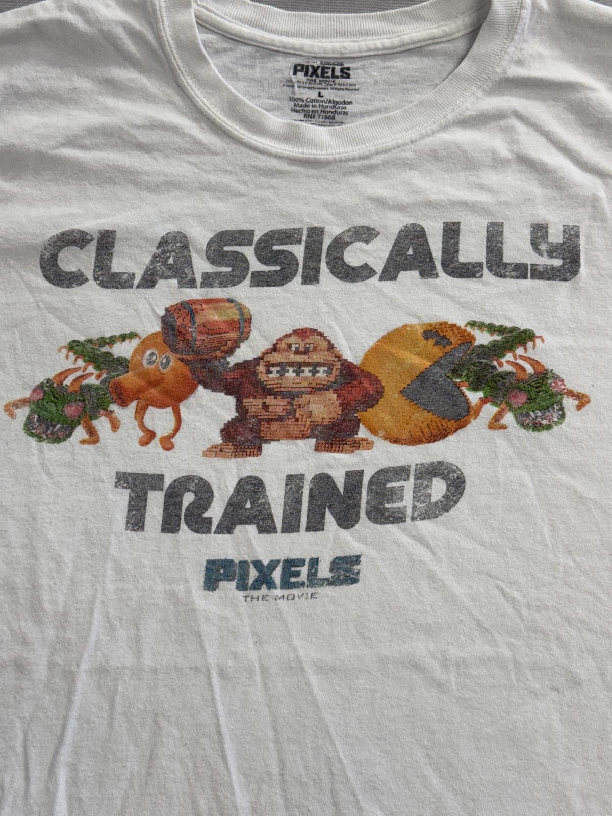 Designer Pixels Movie Promo T-shirt 2015 Adam Sandler Video Game Film Size US L / EU 52-54 / 3 - 3 Thumbnail