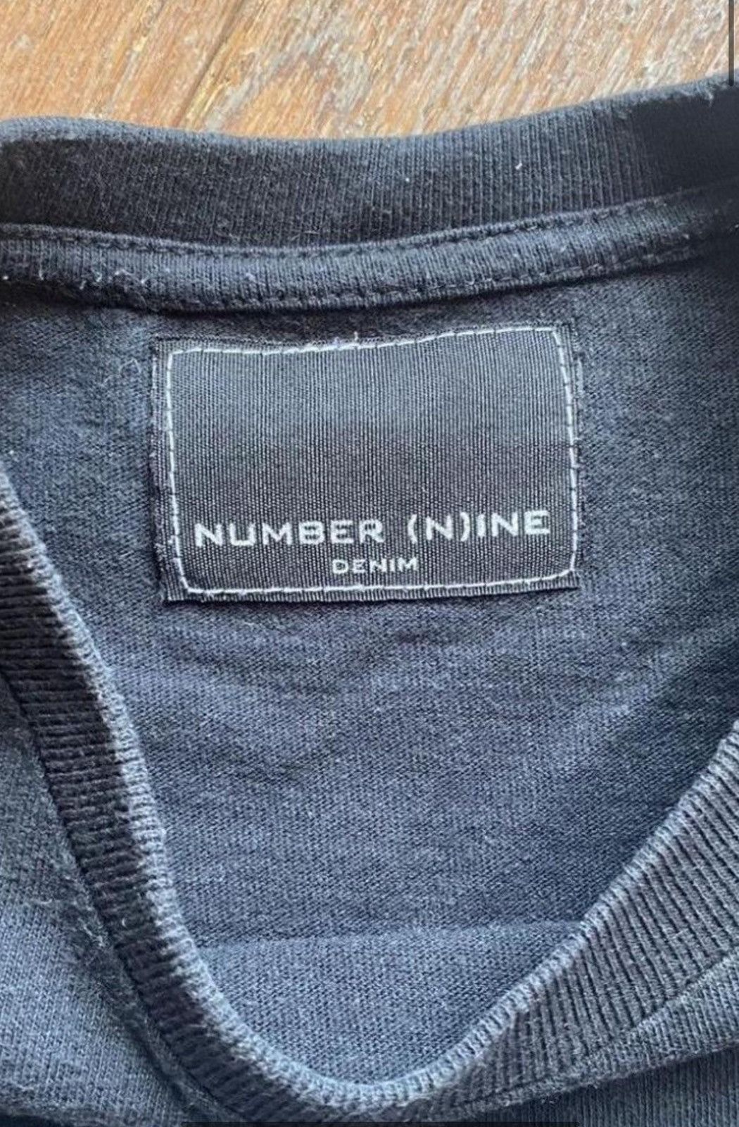 Number (N)ine Number (N)ine Men's Black and Grey T-shirt Size US S / EU 44-46 / 1 - 6 Thumbnail