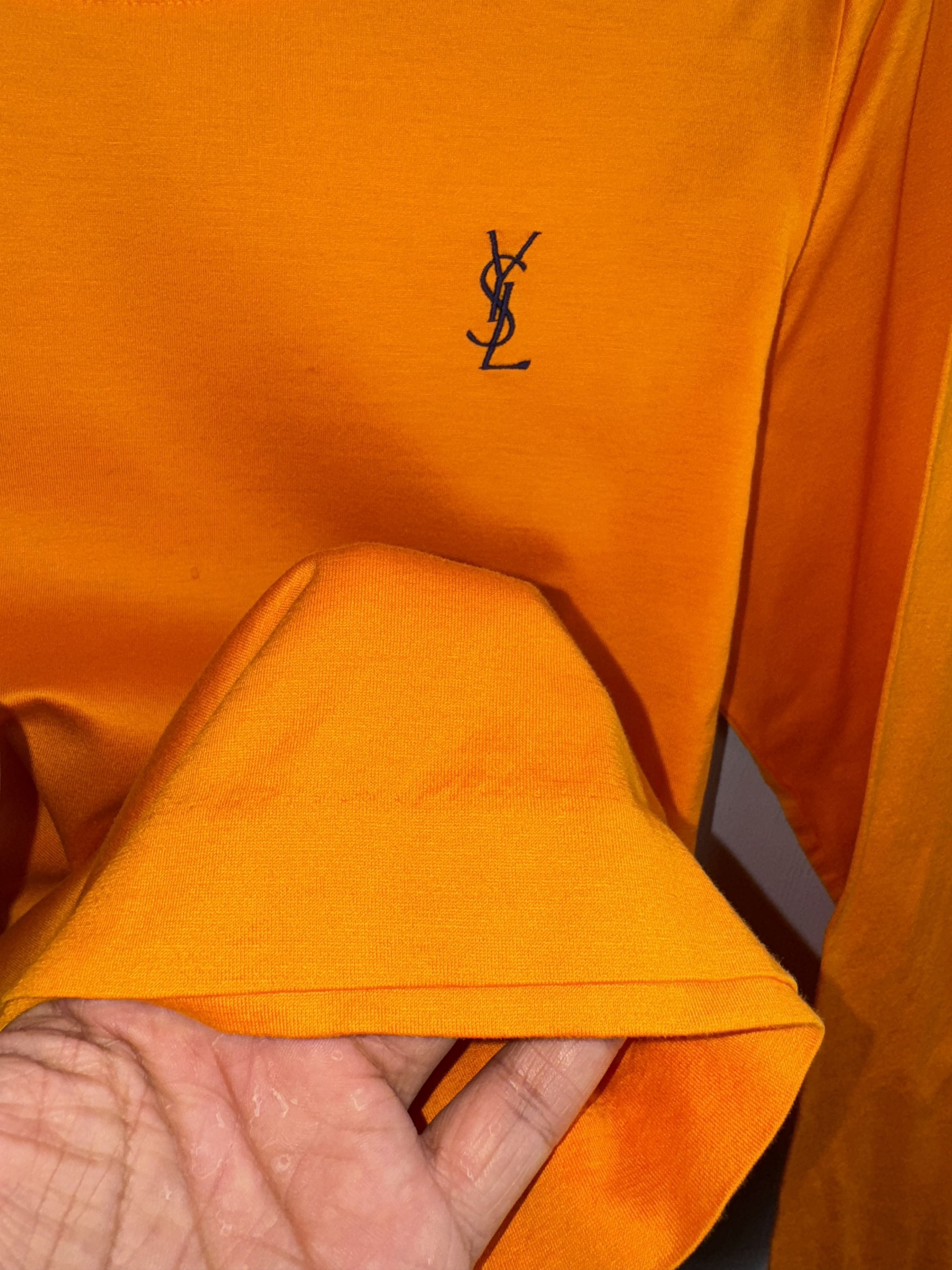 Yves Saint Laurent Yves Saint Laurent Long Sleeve Vintage Shirt Size M / US 6-8 / IT 42-44 - 5 Thumbnail