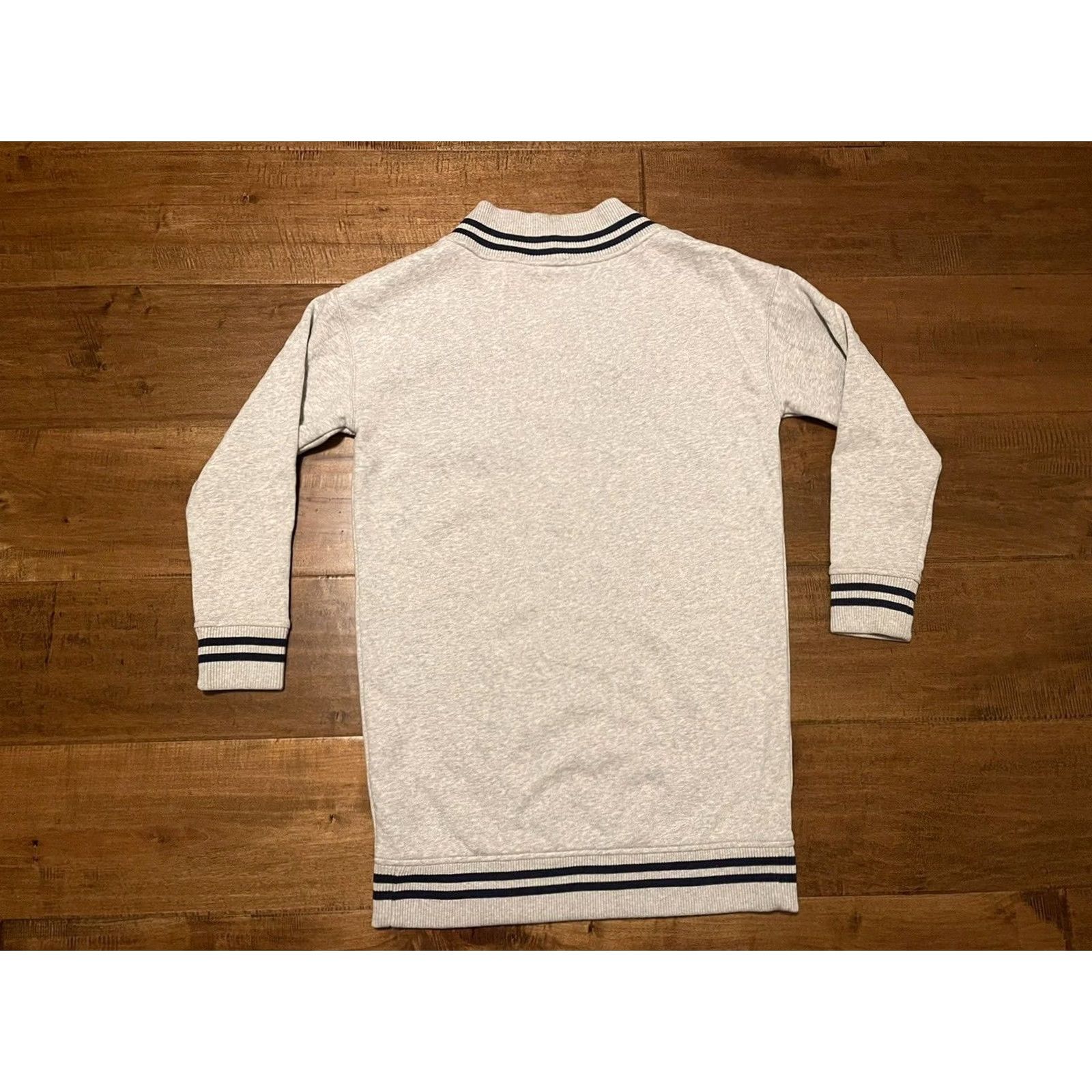Polo Ralph Lauren Polo Ralph Lauren Varsity V-Neck Long Sweatshirt Dress Small Womens Gray Size S / US 4 / IT 40 - 3 Thumbnail