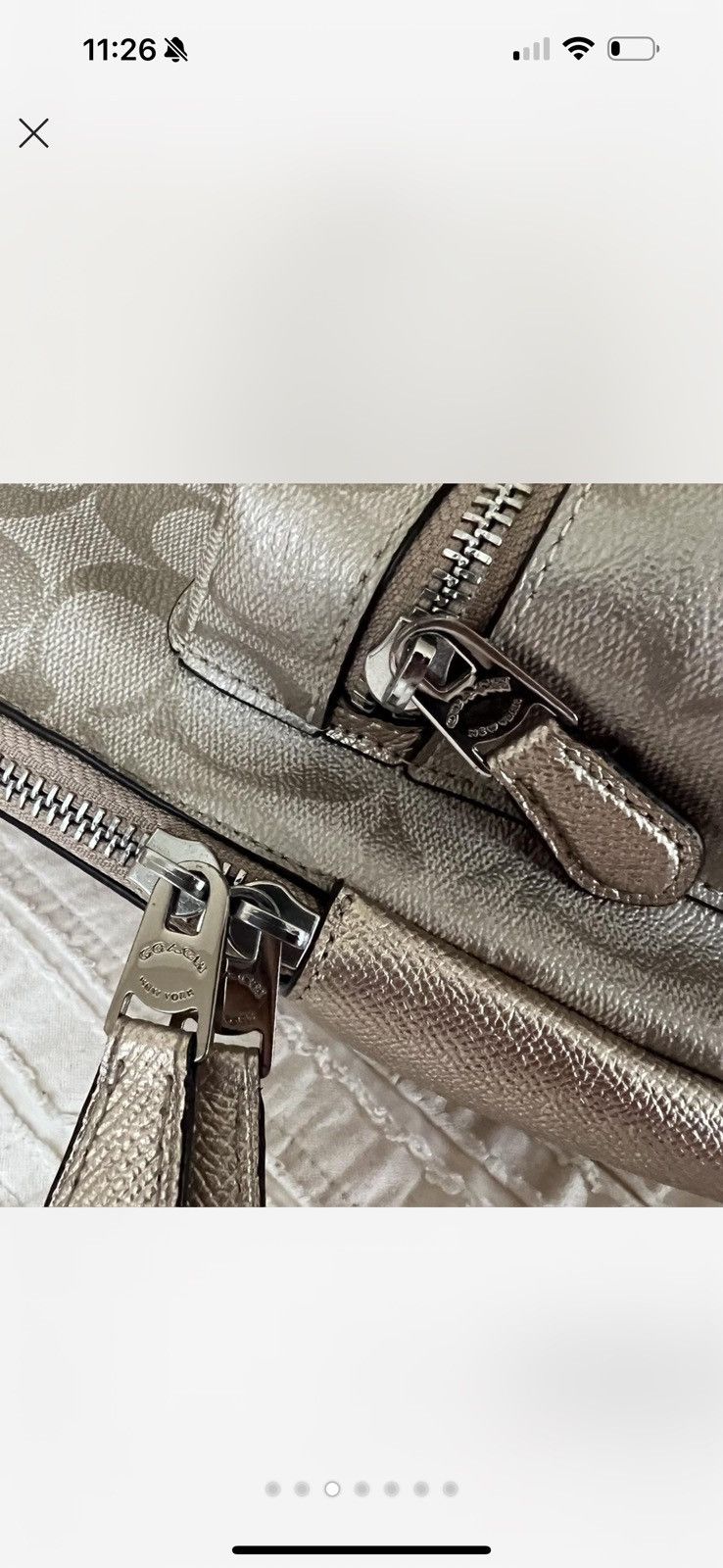 Coach Gold Coach Backpack Size ONE SIZE - 3 Thumbnail