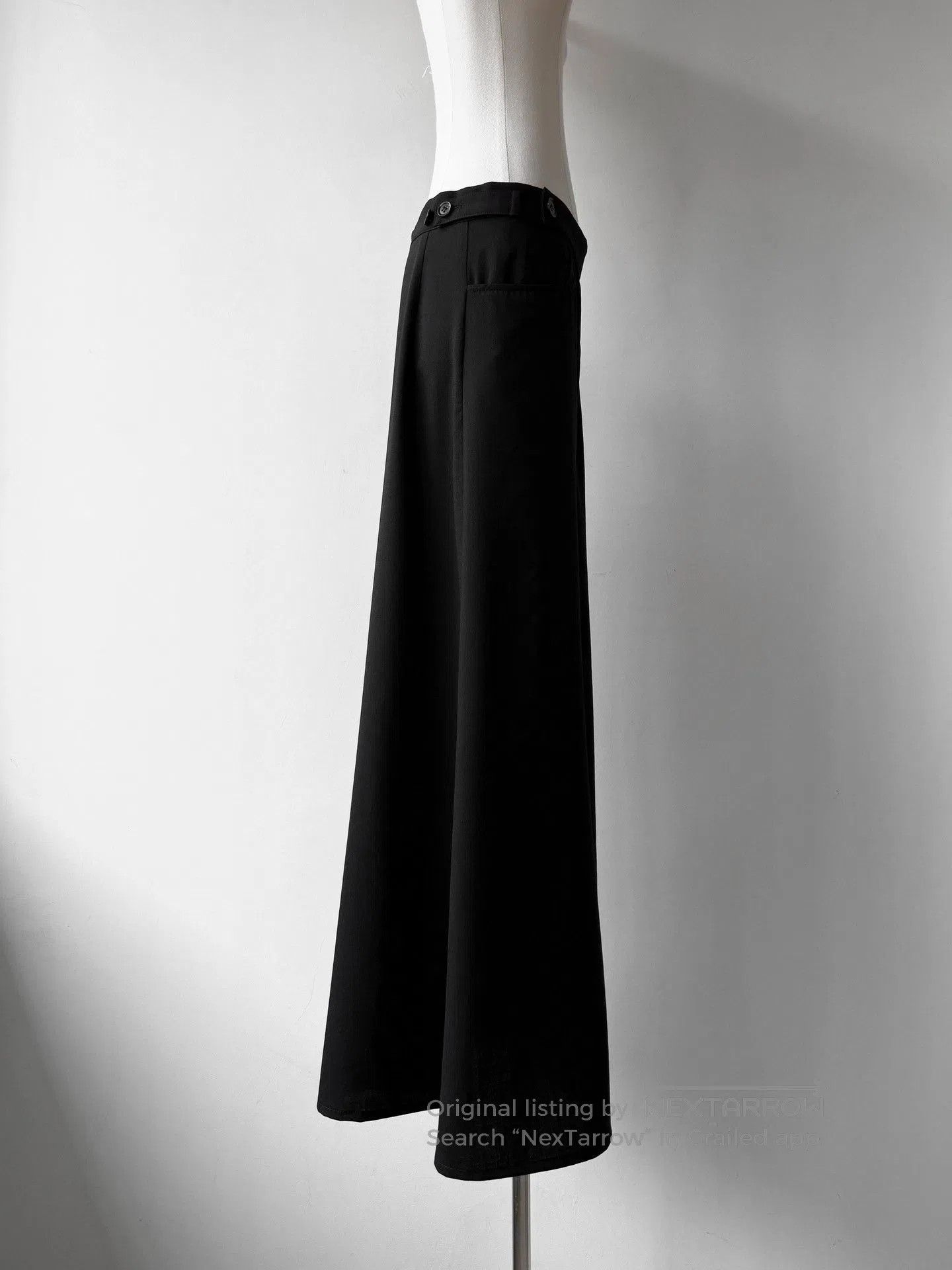 Yohji Yamamoto Yohji Yamamoto Noir 02AW Asymmetric Skirt Pants. Size 37" - 2 Thumbnail