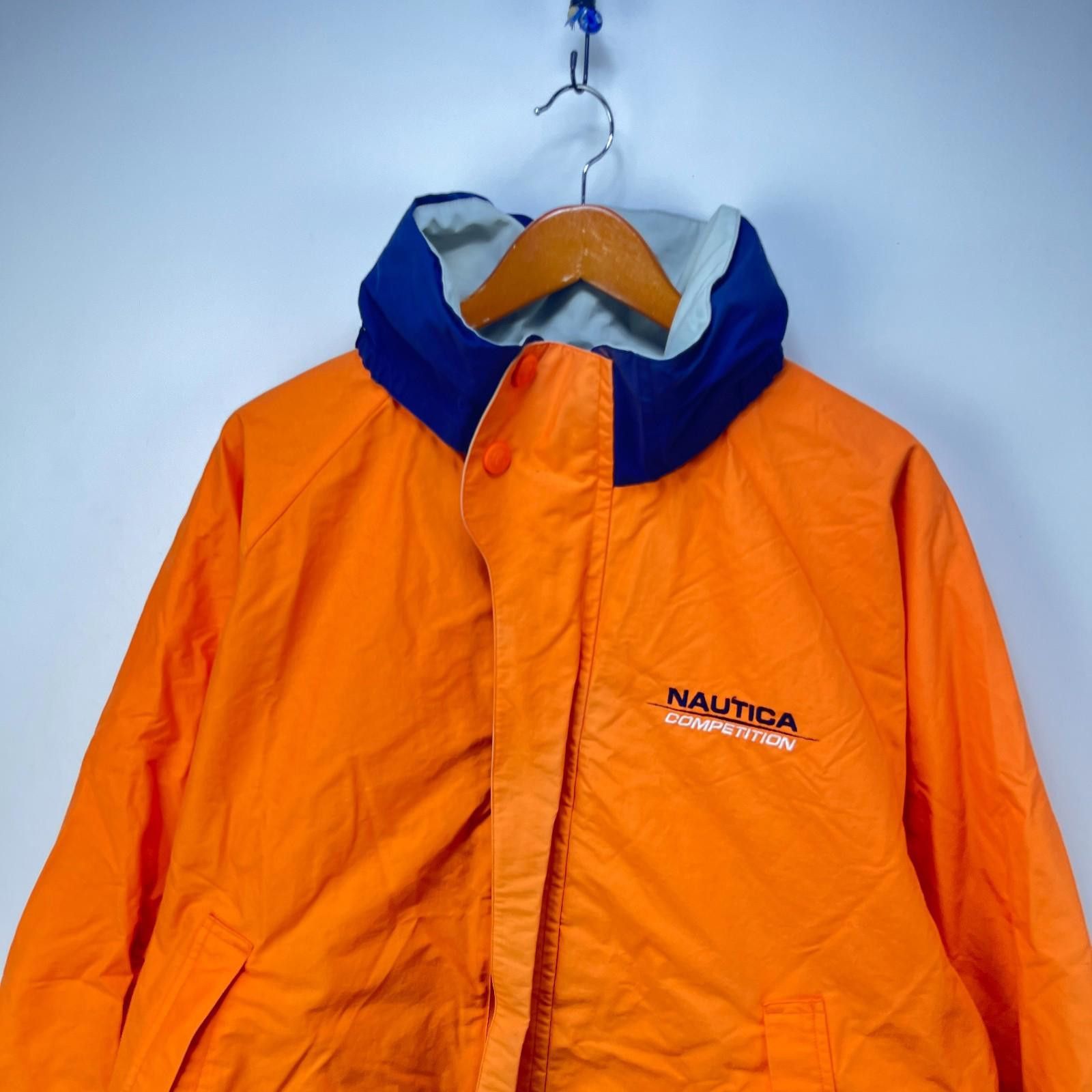 Nautica Vintage 90s Nautica Competition Windbreaker Jacket Orange XL Size US XL / EU 56 / 4 - 2 Thumbnail