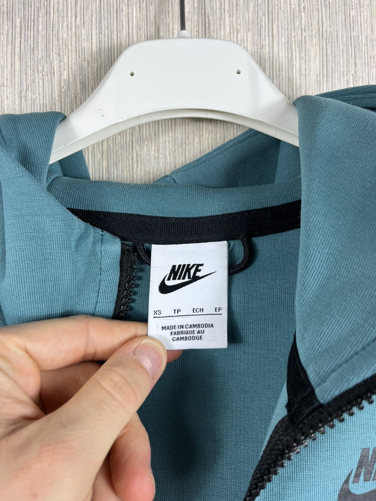 Nike Nike vintage tech fleece zip hoodie drill y2k mineral teal Size US XS / EU 42 / 0 - 20 Thumbnail