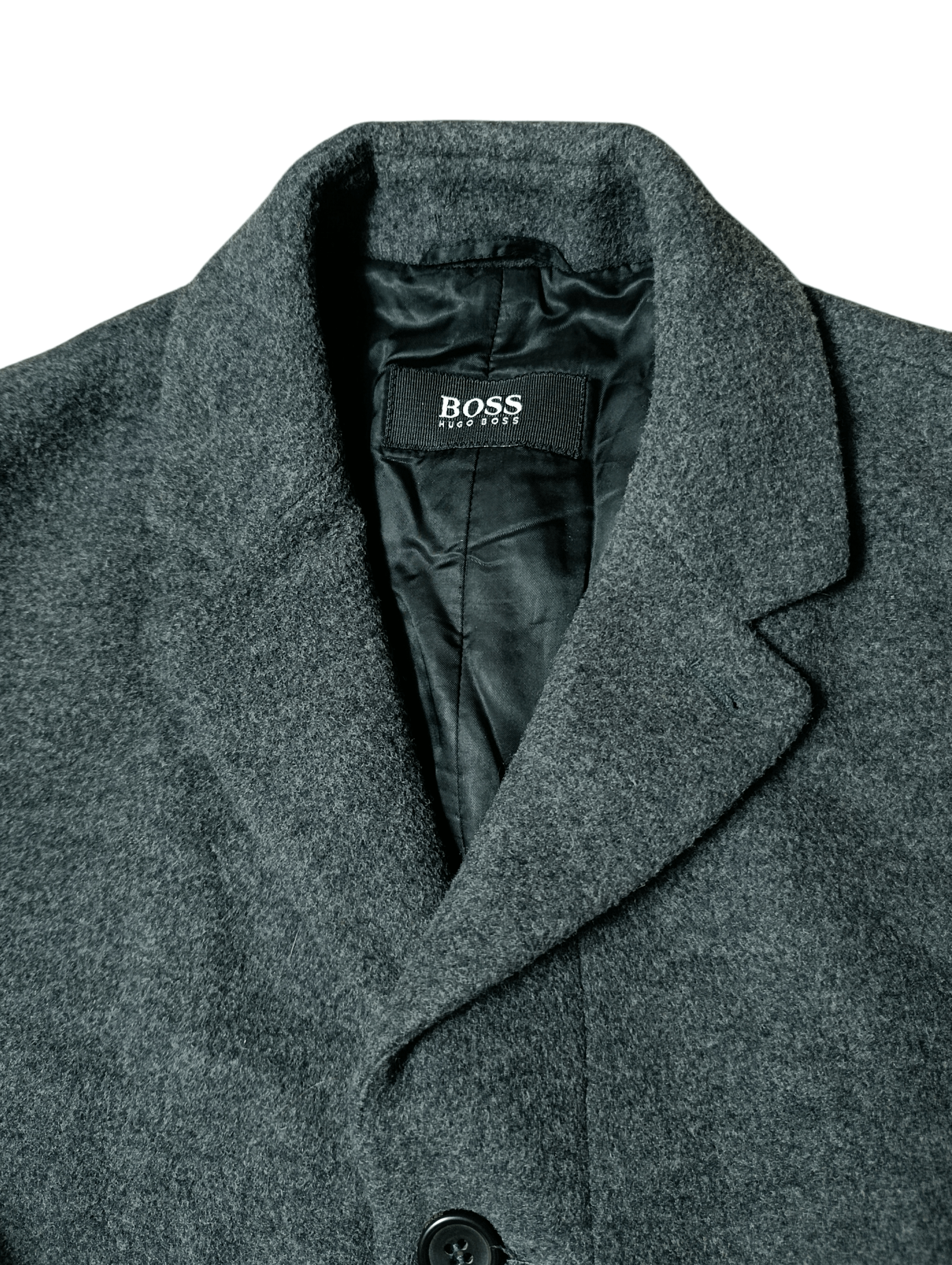 Hugo Boss Vintage Hugo Boss Wool Coat Size US L / EU 52-54 / 3 - 3 Thumbnail