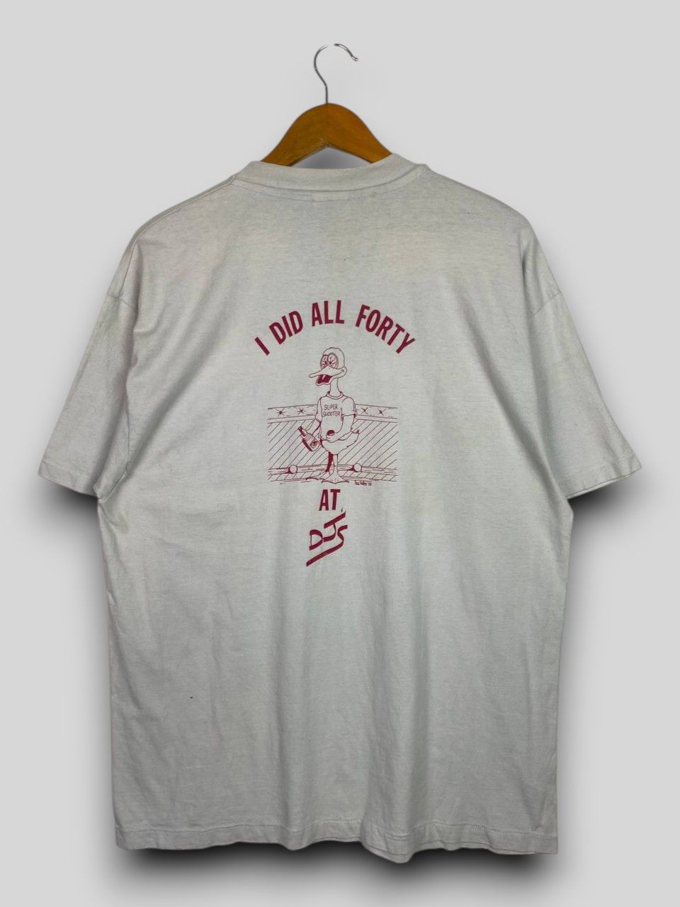 vintage 80s hanes doug fisher 88 tee single pocket tee