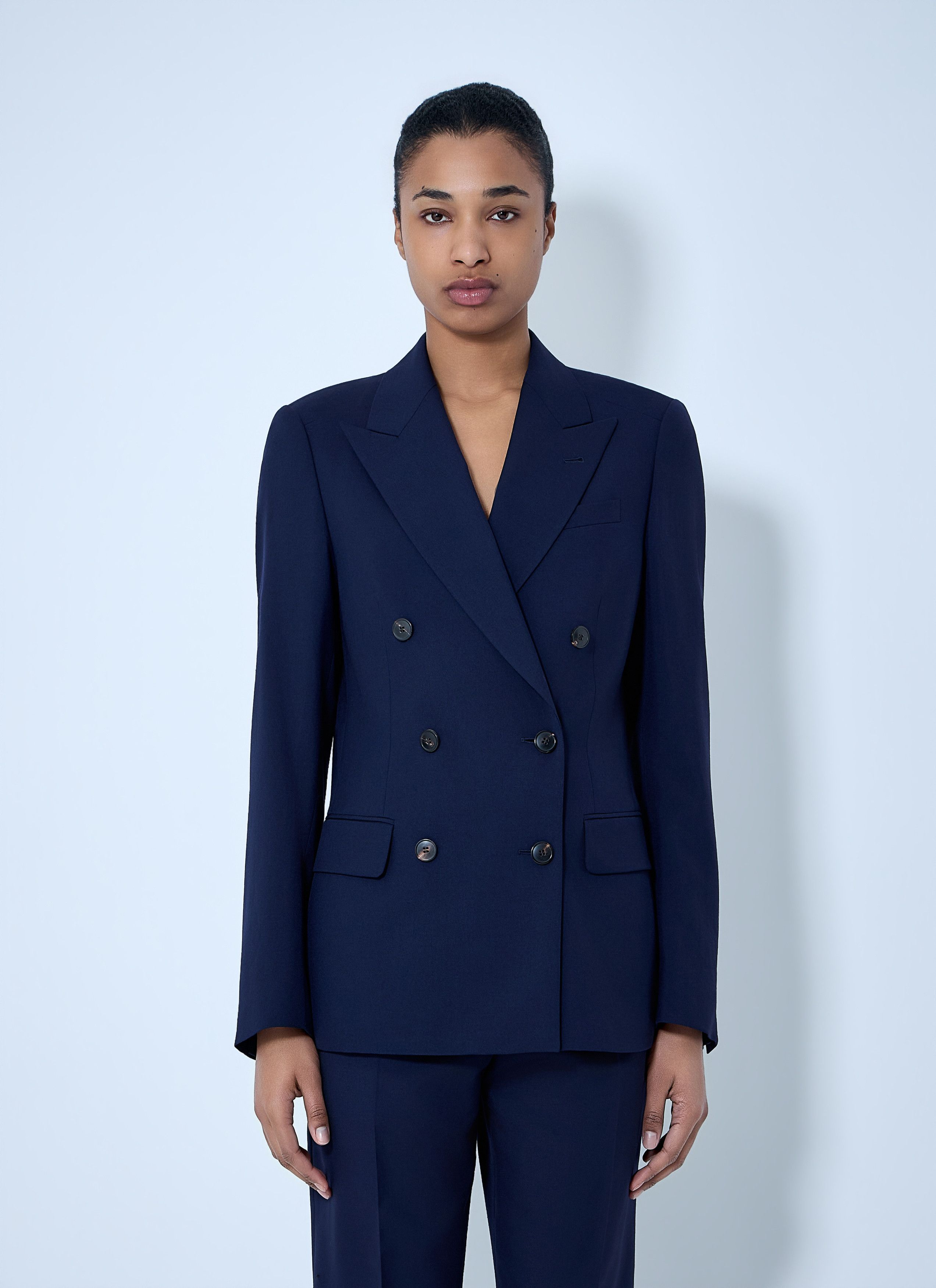 Dries Van Noten Double-Breasted Wool Blazer Size S / US 4 / IT 40 - 1 Thumbnail