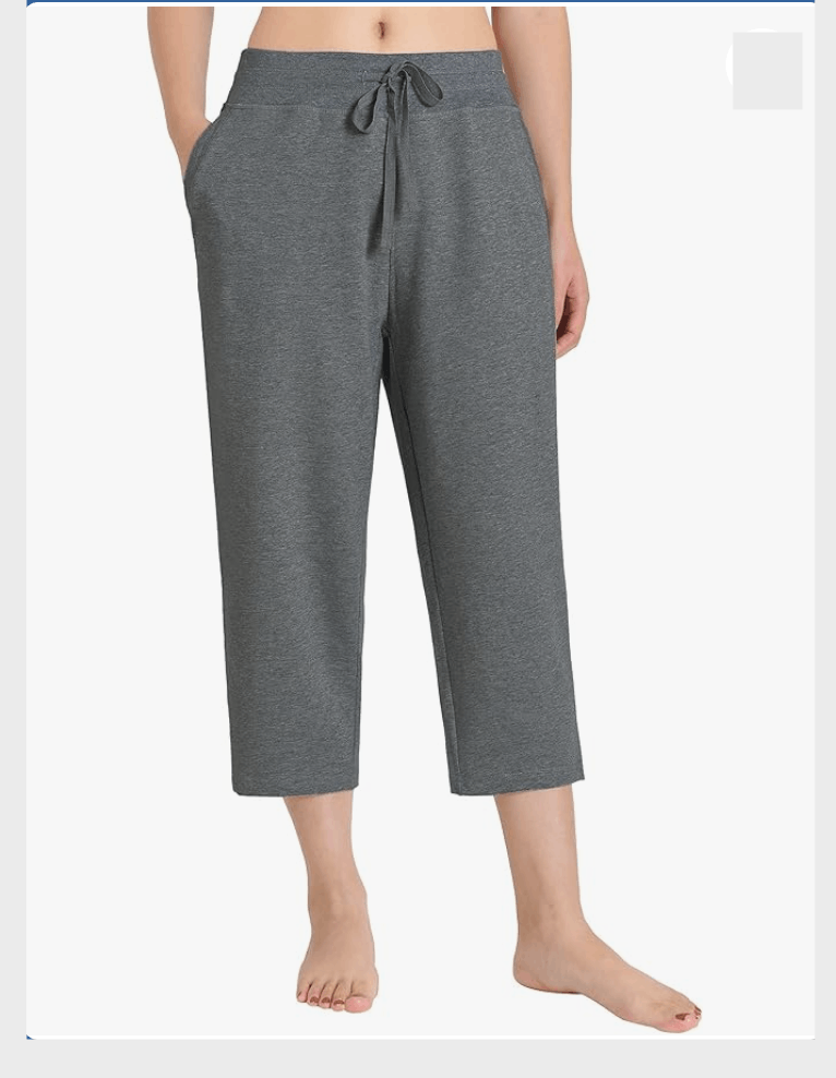 Other Zena Sport Wide HEMMED Capri Pants Cotton Blend Drawstring Size 28" / US 6 / IT 42 - 1 Thumbnail