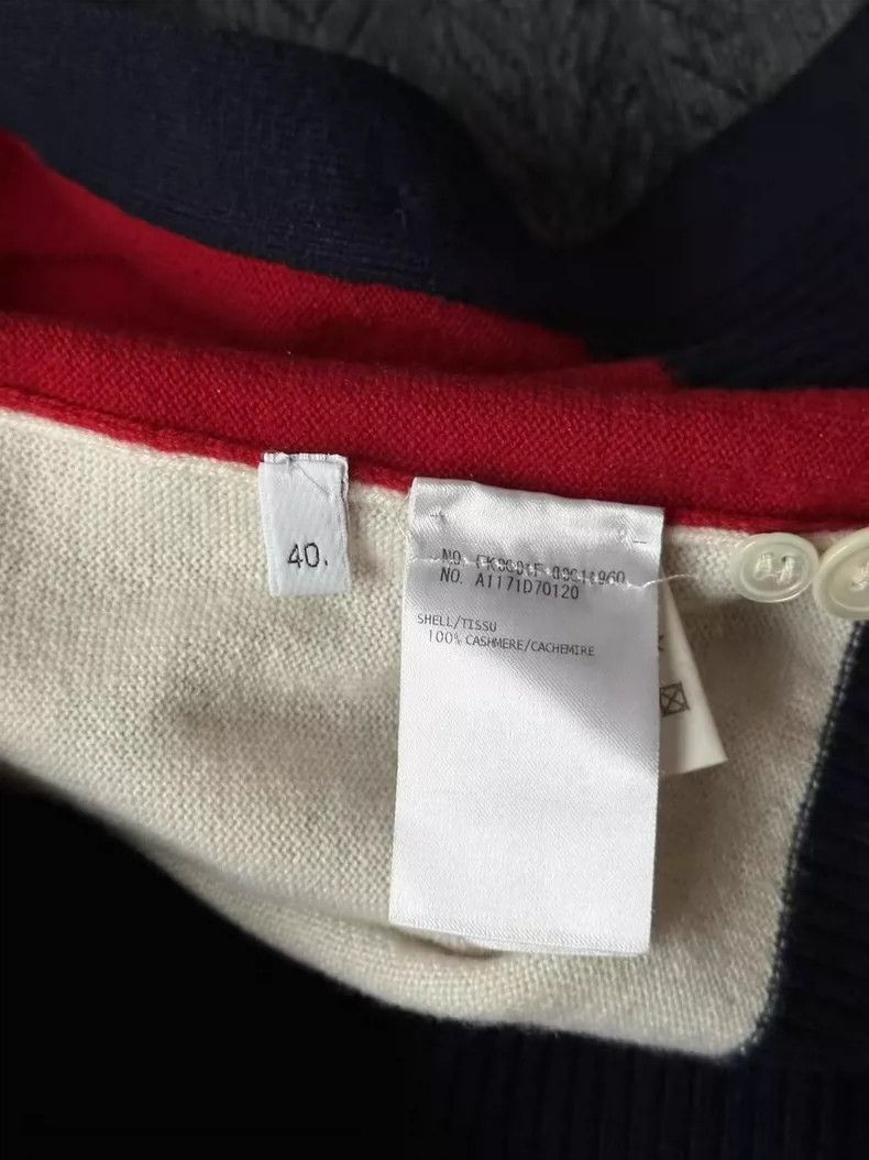 Thom Browne Thom Browne Color-blocked cashmere cardigan jacket 2505-Nex Size US XXS / EU 40 - 4 Thumbnail