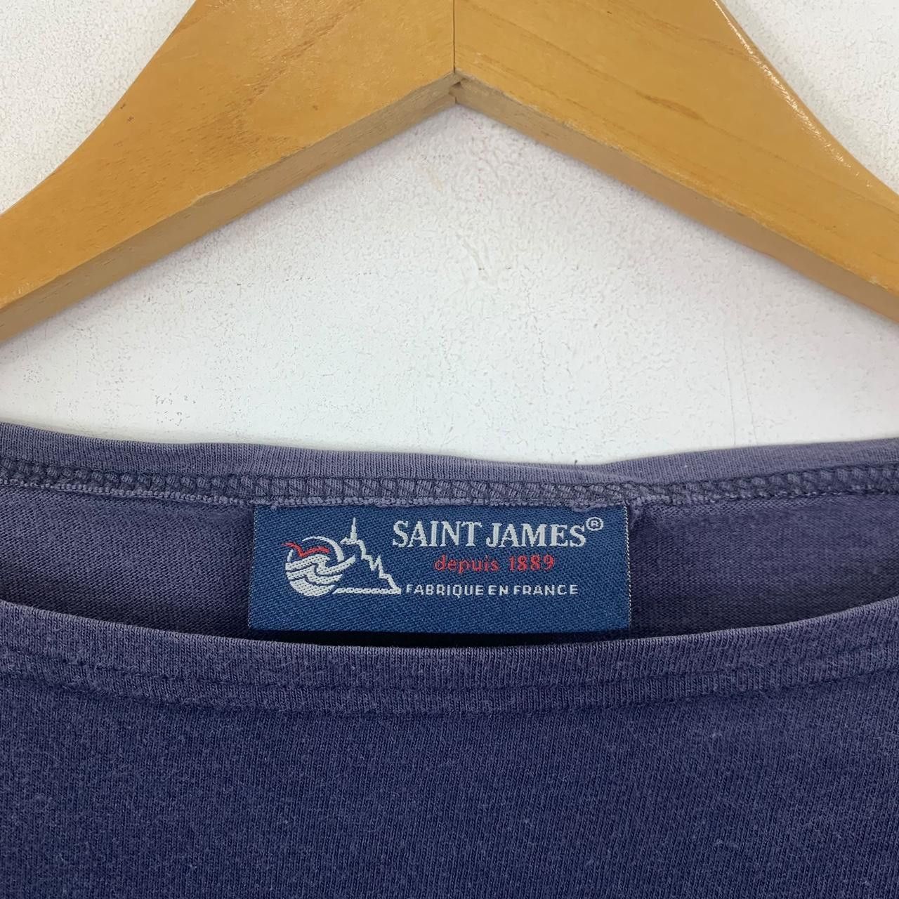 Vintage Vintage SAINT JAMES Made In France Plain Tee Shirt Size M / US 6-8 / IT 42-44 - 3 Thumbnail