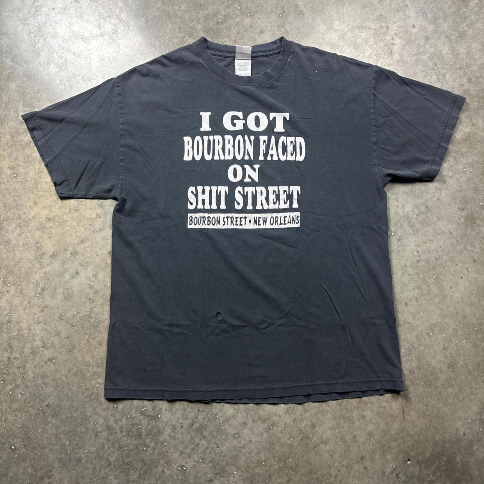 Other Faded Bourbon Street, New Orleans Drinking T-Shirt Size US XL / EU 56 / 4 - 1 Thumbnail