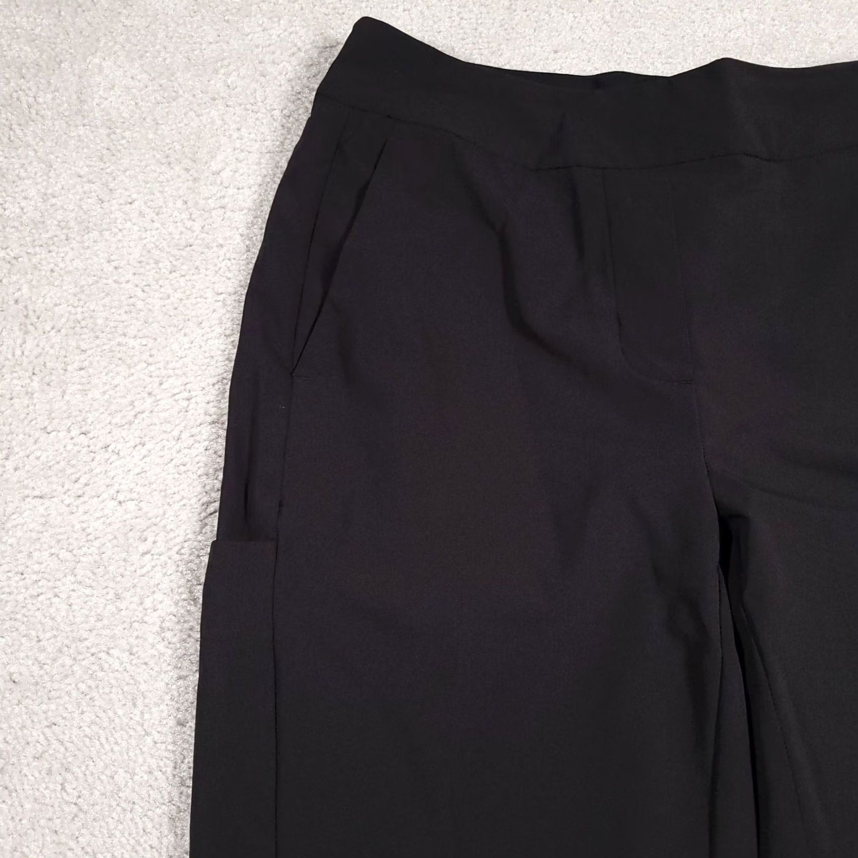 Apt. 9 Apt 9 Performance Flex Joggers Womens Small Black Pockets Elastic Waist Relaxed Tapered Pants Size 28" / US 6 / IT 42 - 4 Thumbnail