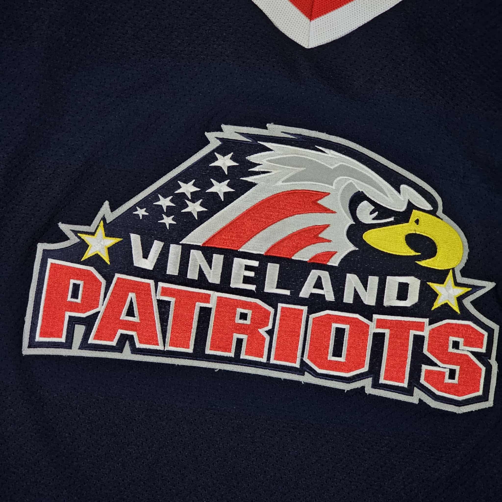 Ccm Vineland Patriots Vintage 90s CCM Hockey Jersey Size US L / EU 52-54 / 3 - 3 Thumbnail