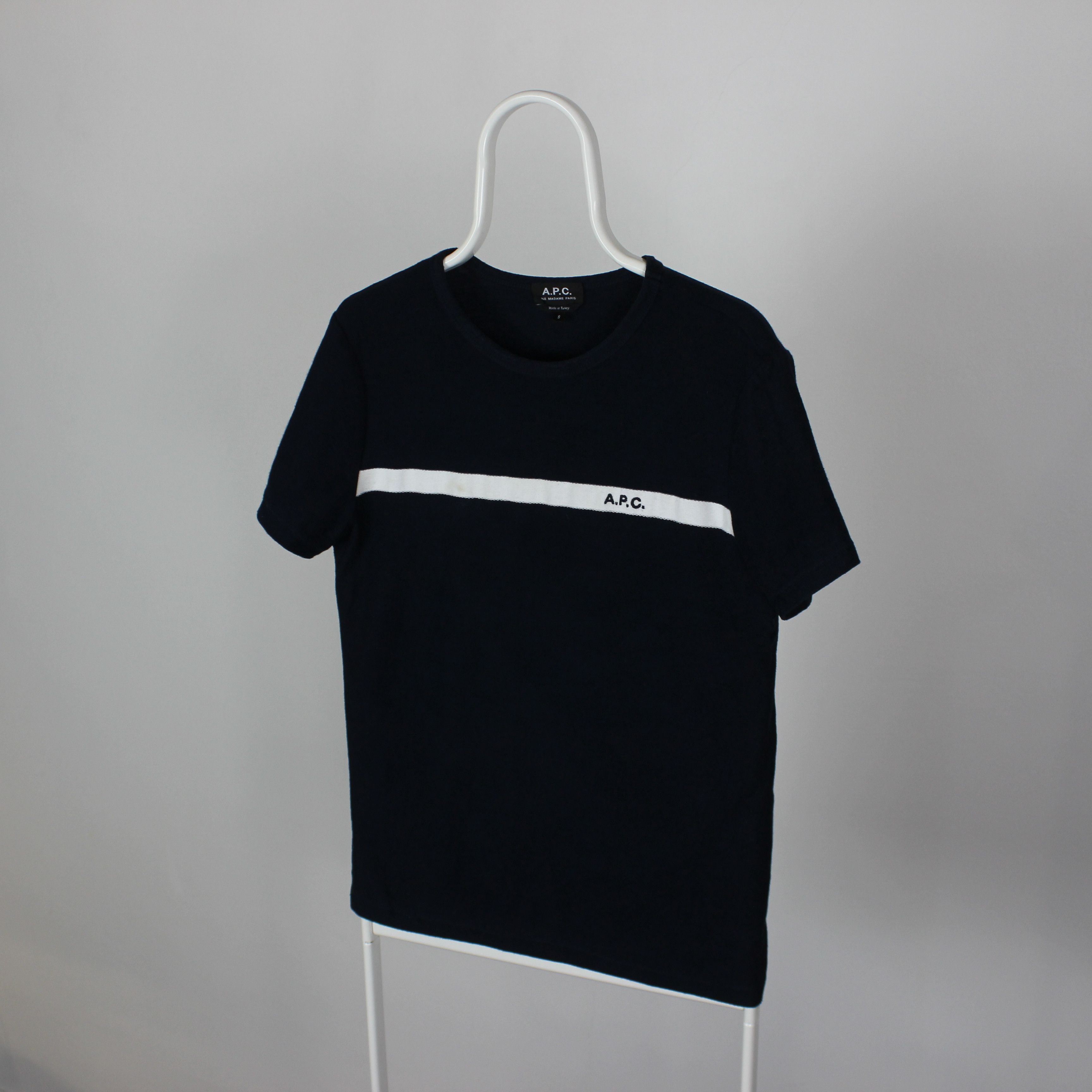 A.P.C. A.P.C t shirt men logo cotton navy blue s Size US S / EU 44-46 / 1 - 5 Thumbnail