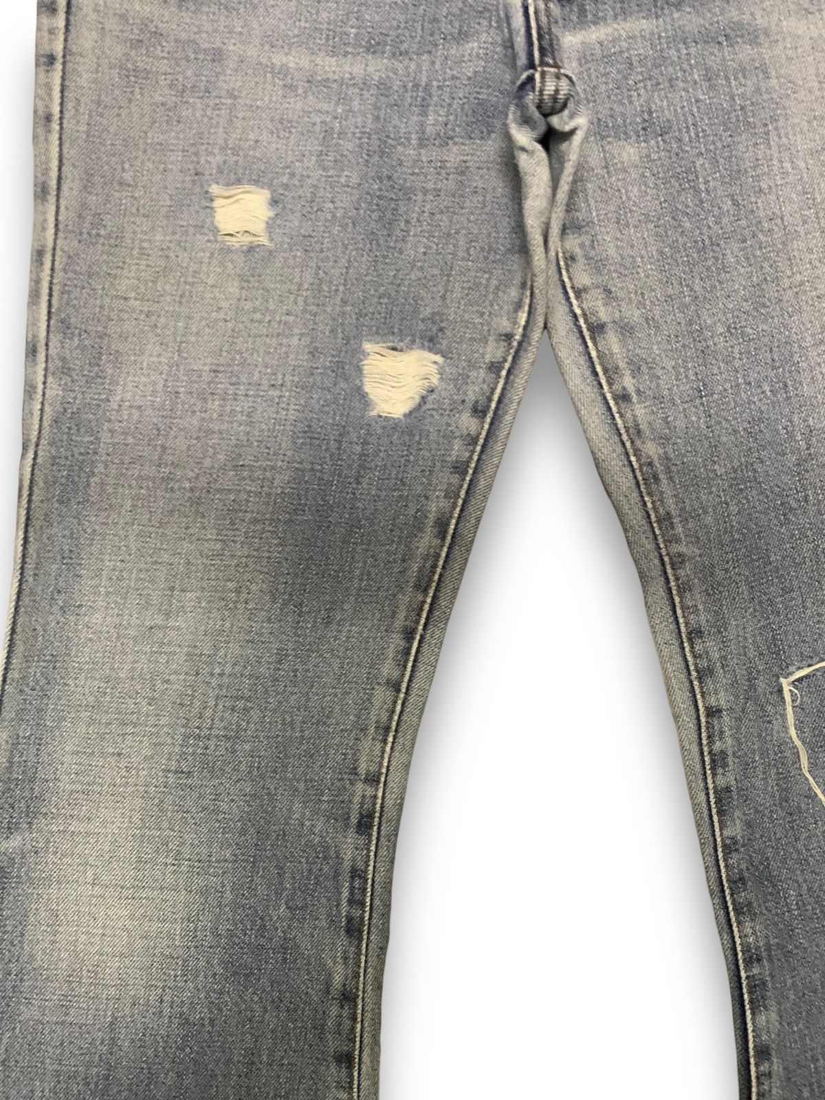 Edwin Vintage Edwin XJeans 400 Flared Bell Bottom Distressed Jeans Size US 28 / EU 44 - 7 Thumbnail
