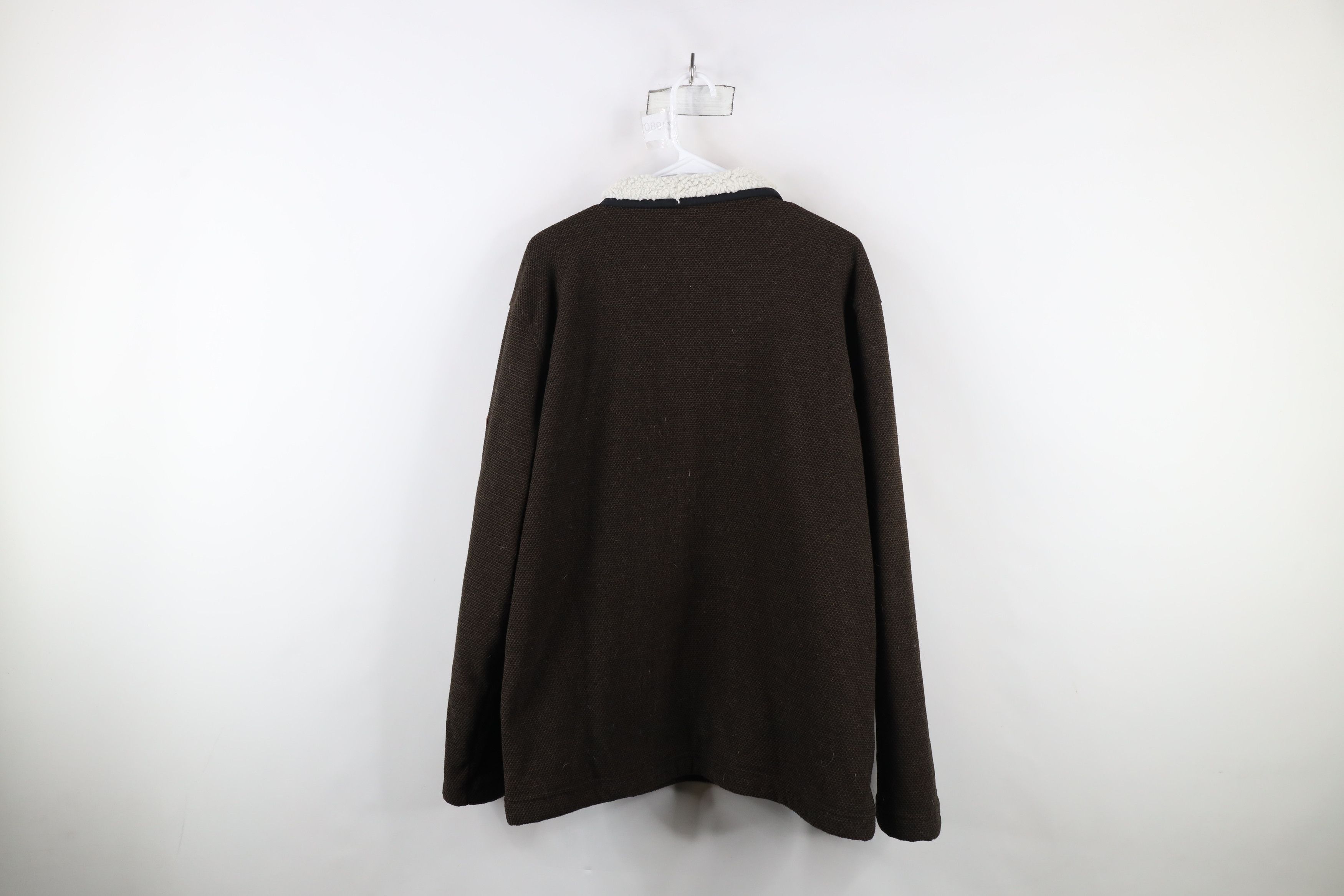 Orvis × Vintage Vintage Orvis Fleece Lined Half Zip Sweater Jacket Brown Size US XXL / EU 58 / 5 - 10 Thumbnail