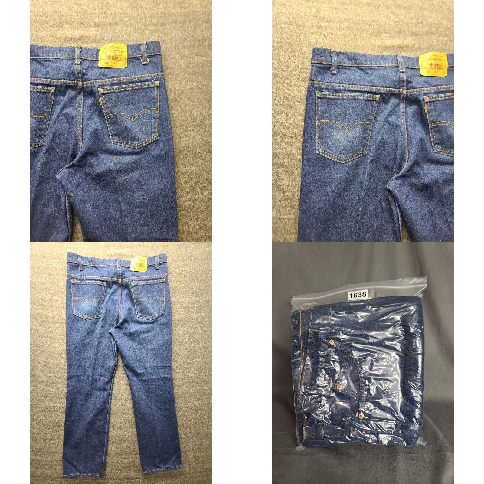 Levi's VINTAGE Levi's 517 Jeans Mens 38x30 Orange Tab Classic Bootcut USA Deadstock 80s Size US 38 / EU 54 - 9 Thumbnail