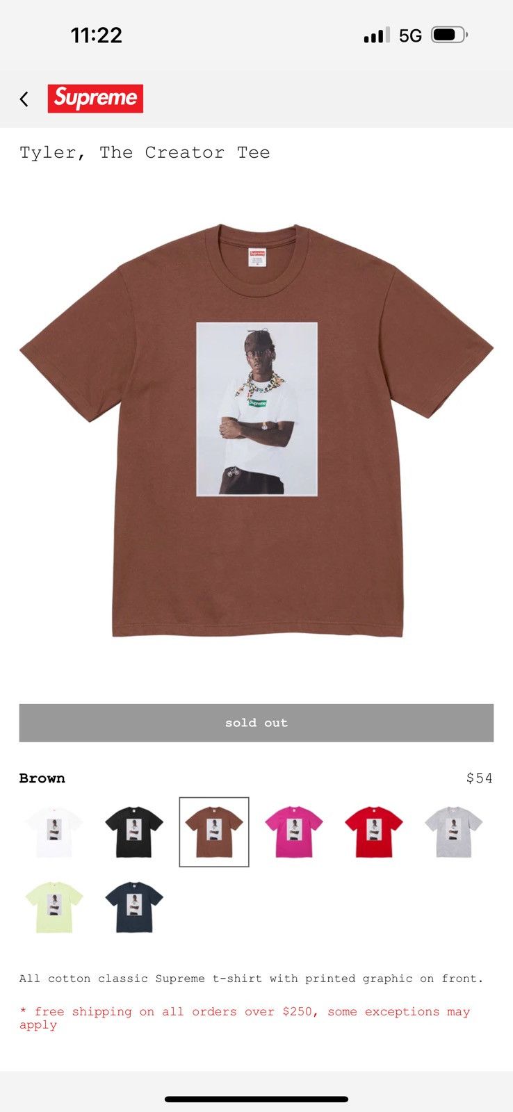 Supreme Tyler, The Creator Tee \ 