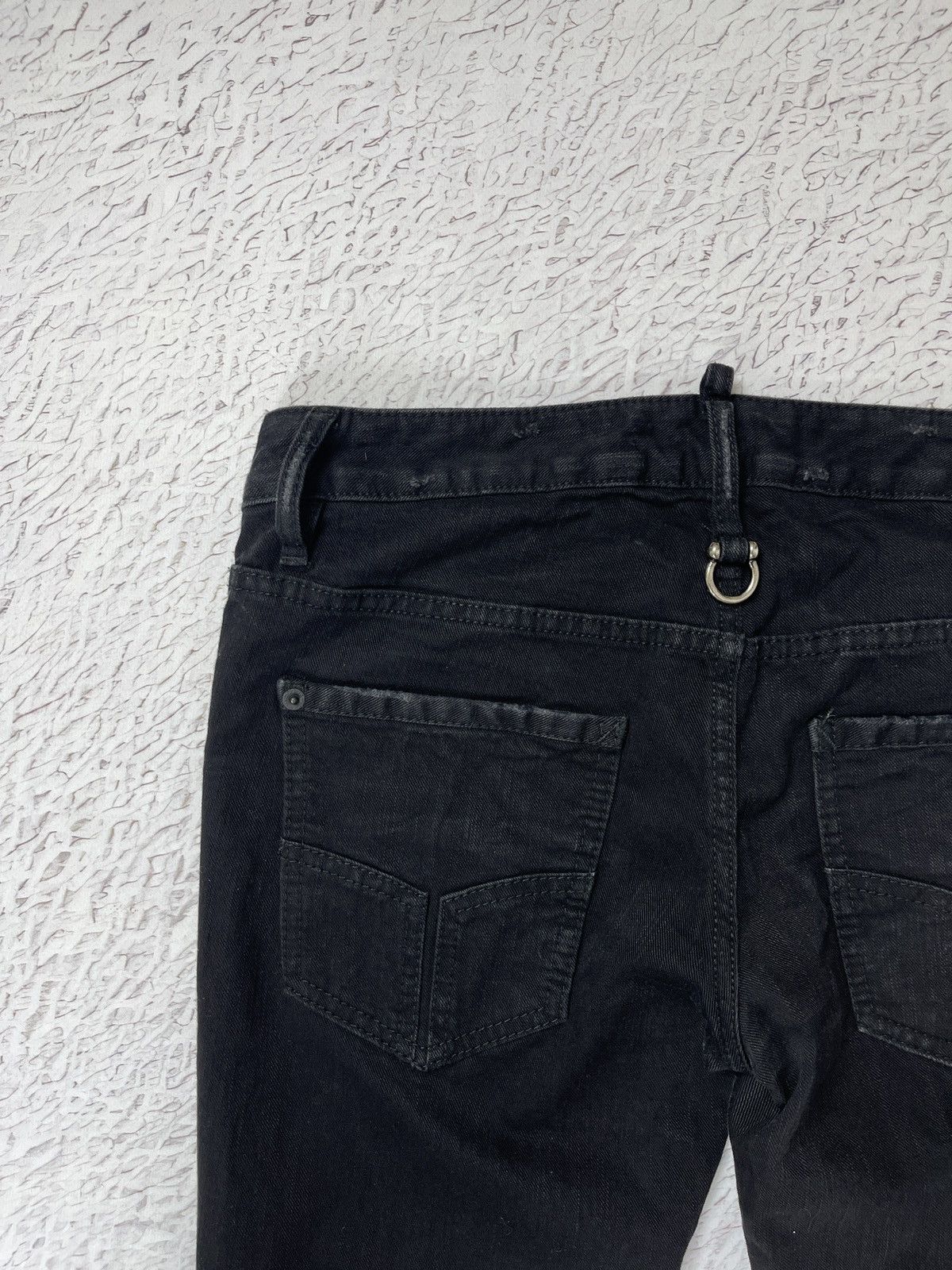 Dsquared2 Dsquared d2 black basic denim jeans pants leg zippers Size 28" / US 6 / IT 42 - 7 Thumbnail