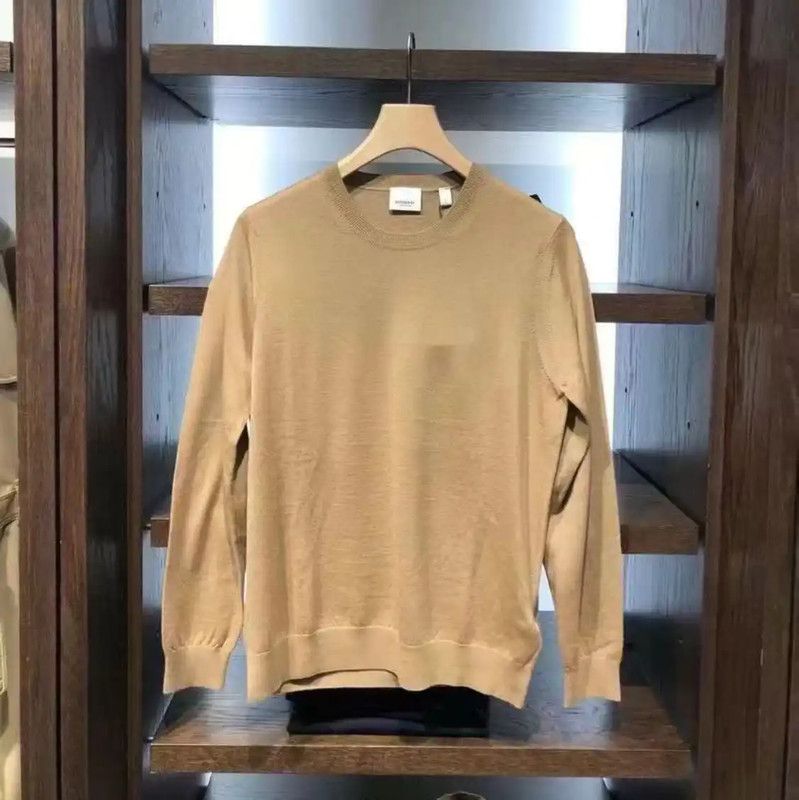 Burberry Burberry Women's Khaki Wool Logo Knit Sweater Size L / US 10 / IT 46 - 1 Thumbnail