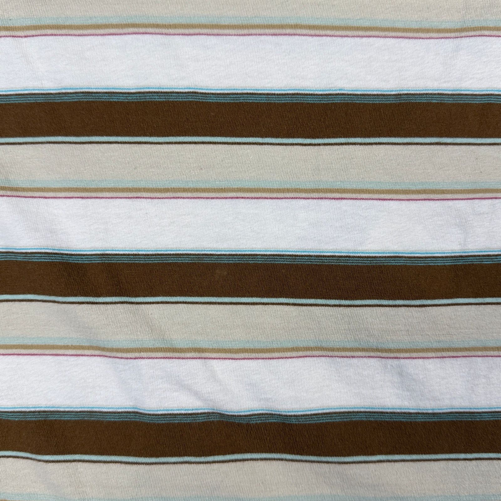 Levi's Vintage Levi’s Polo Shirt Men’s L Brown White Striped Y2K Size US L / EU 52-54 / 3 - 5 Thumbnail