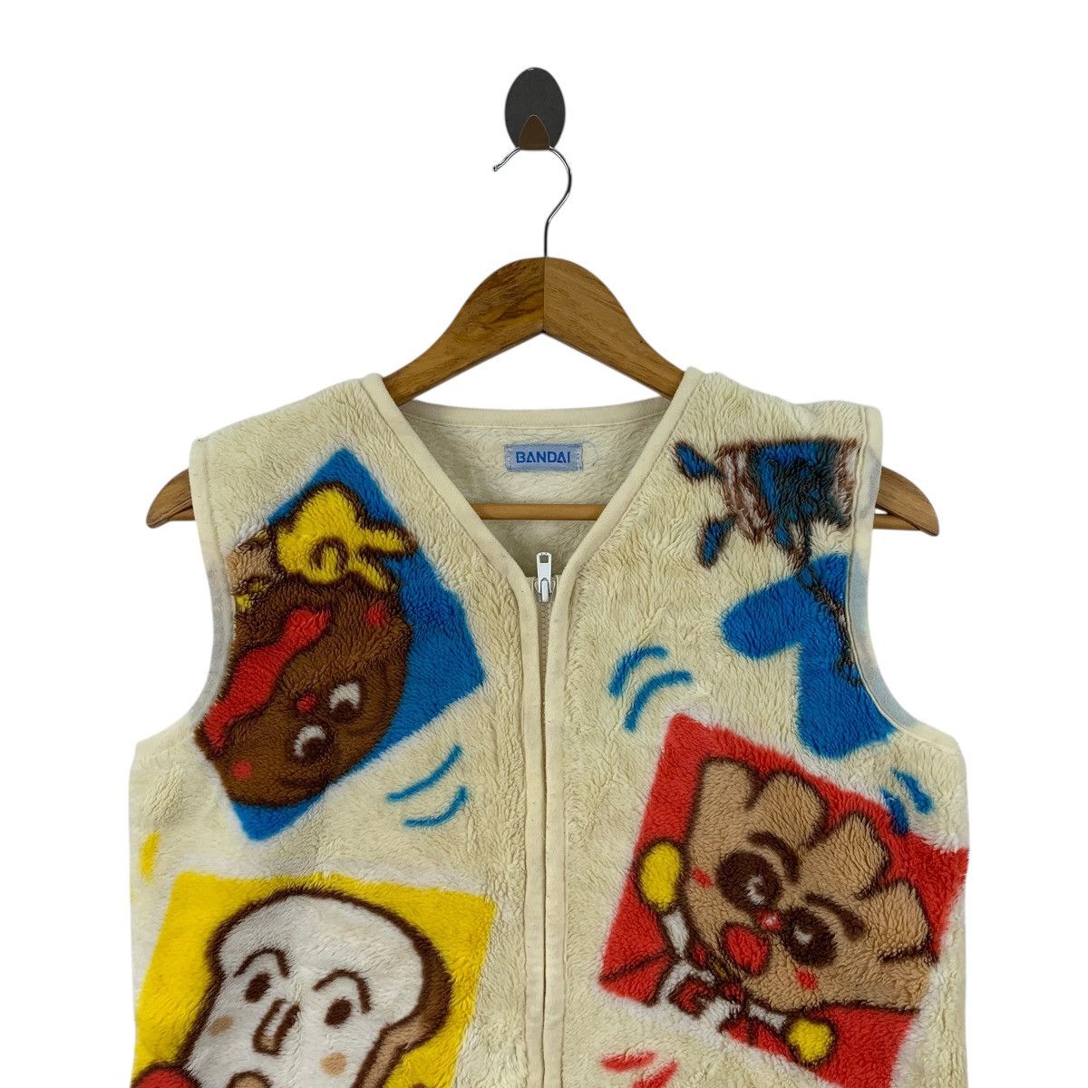 Vintage Vintage ANPANMAN BANDAI Japanese Cartoon Fleece Vest Jacket Size US S / EU 44-46 / 1 - 4 Thumbnail