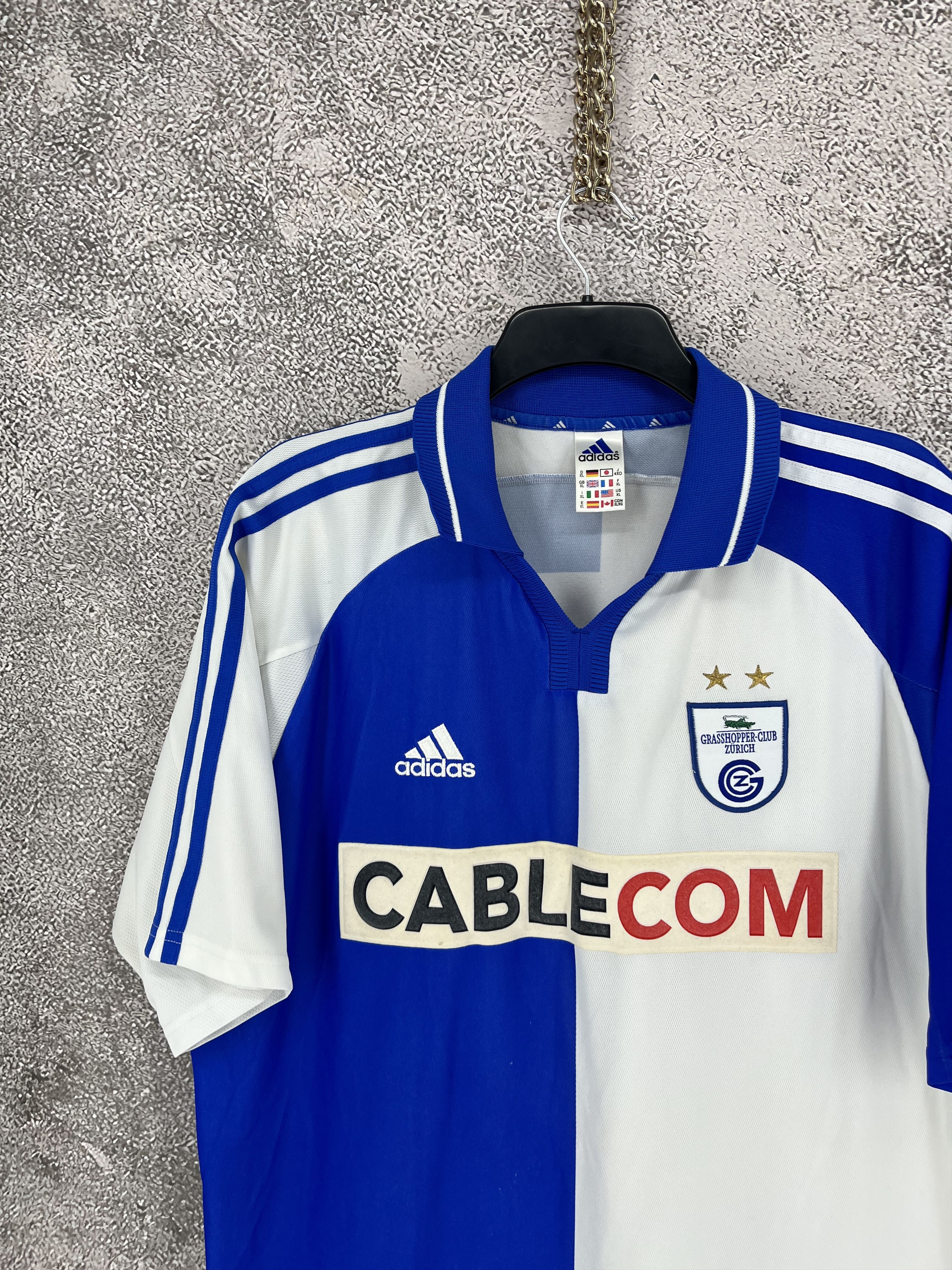 Adidas GRASSHOPPER 2001 2002 HOME SHIRT JERSEY ADIDAS Size US XL / EU 56 / 4 - 4 Thumbnail