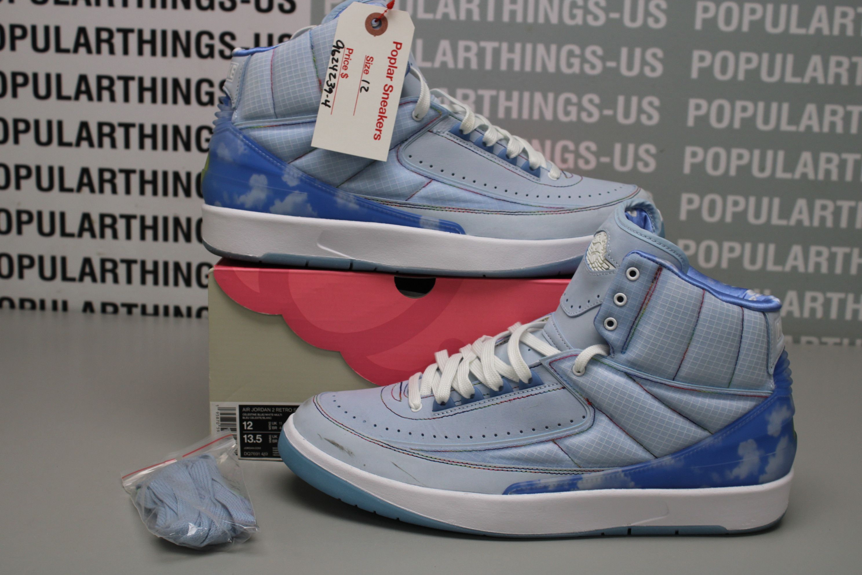 image of Air Jordan 2 Retro Sp J Balvin Size 12 Shoes in Blue, Men's