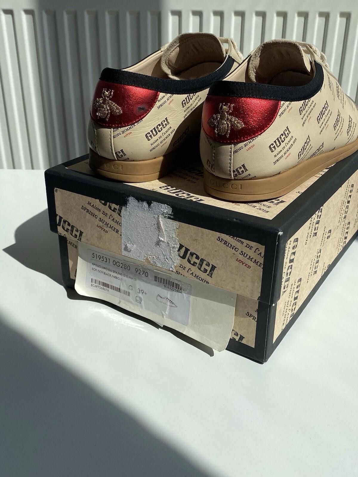 Gucci 2018 Gucci Falacer Loved CalfSkin Women’s US8.5 Size US 8.5 / IT 38.5 - 10 Thumbnail