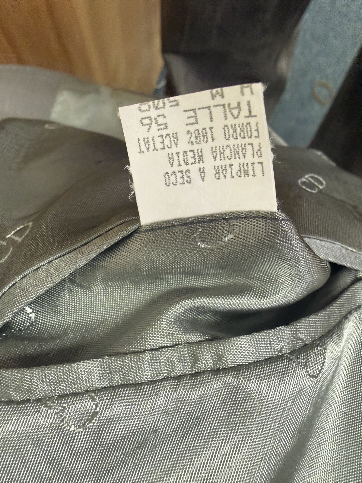 Dior Christian Dior Gray Jacket Blazer 56 Talle wool CD lining Size 54L - 4 Thumbnail
