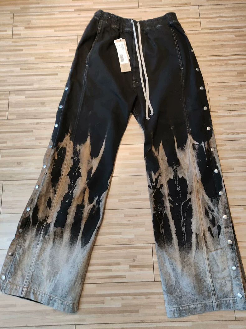 Rick Owens Drkshdw Rick Owens DRKSHDW Flame Button Pants - dmc Size US 32 / EU 48 - 1 Thumbnail
