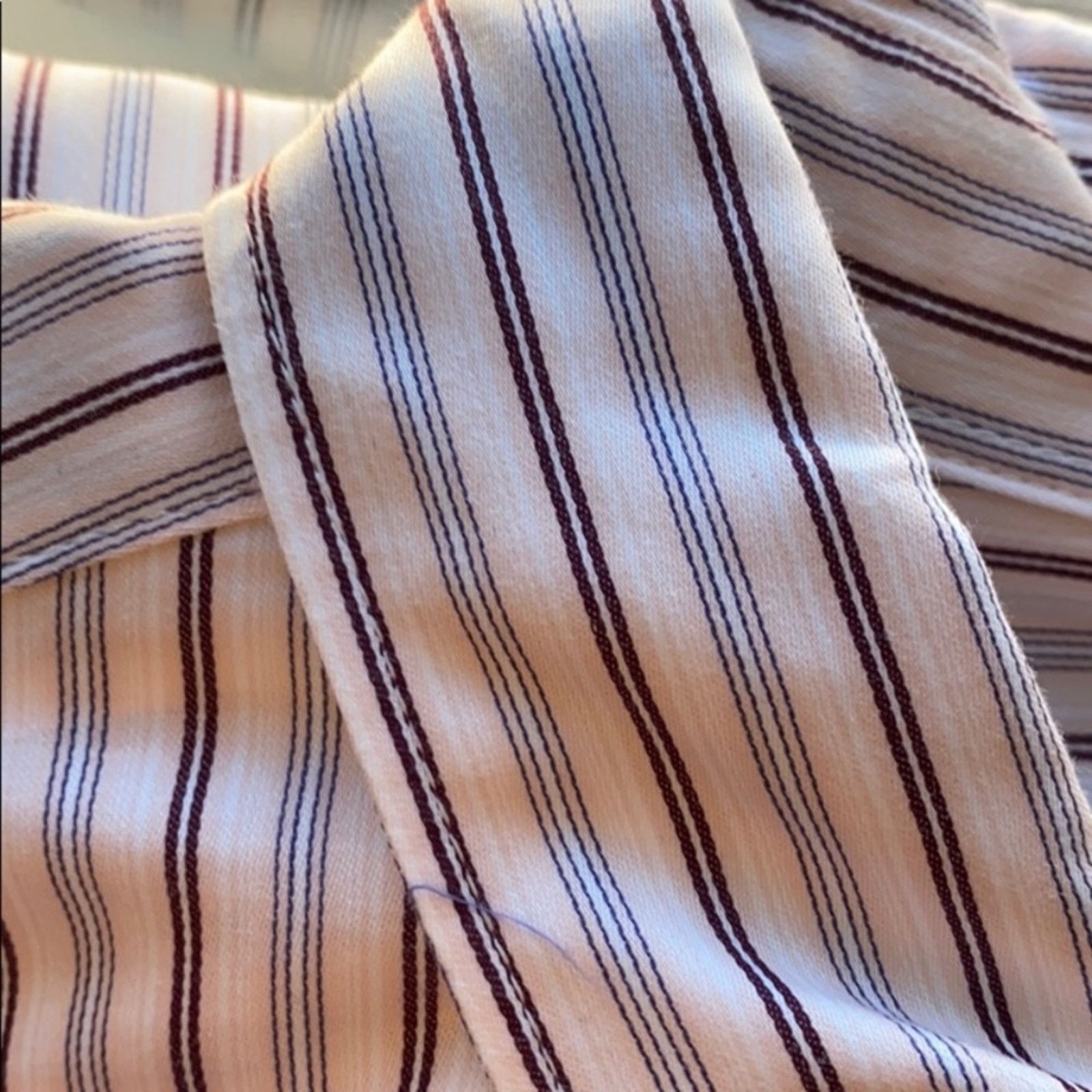 7 For All Mankind 7FAM pink/maroon striped button down Size US L / EU 52-54 / 3 - 8 Thumbnail