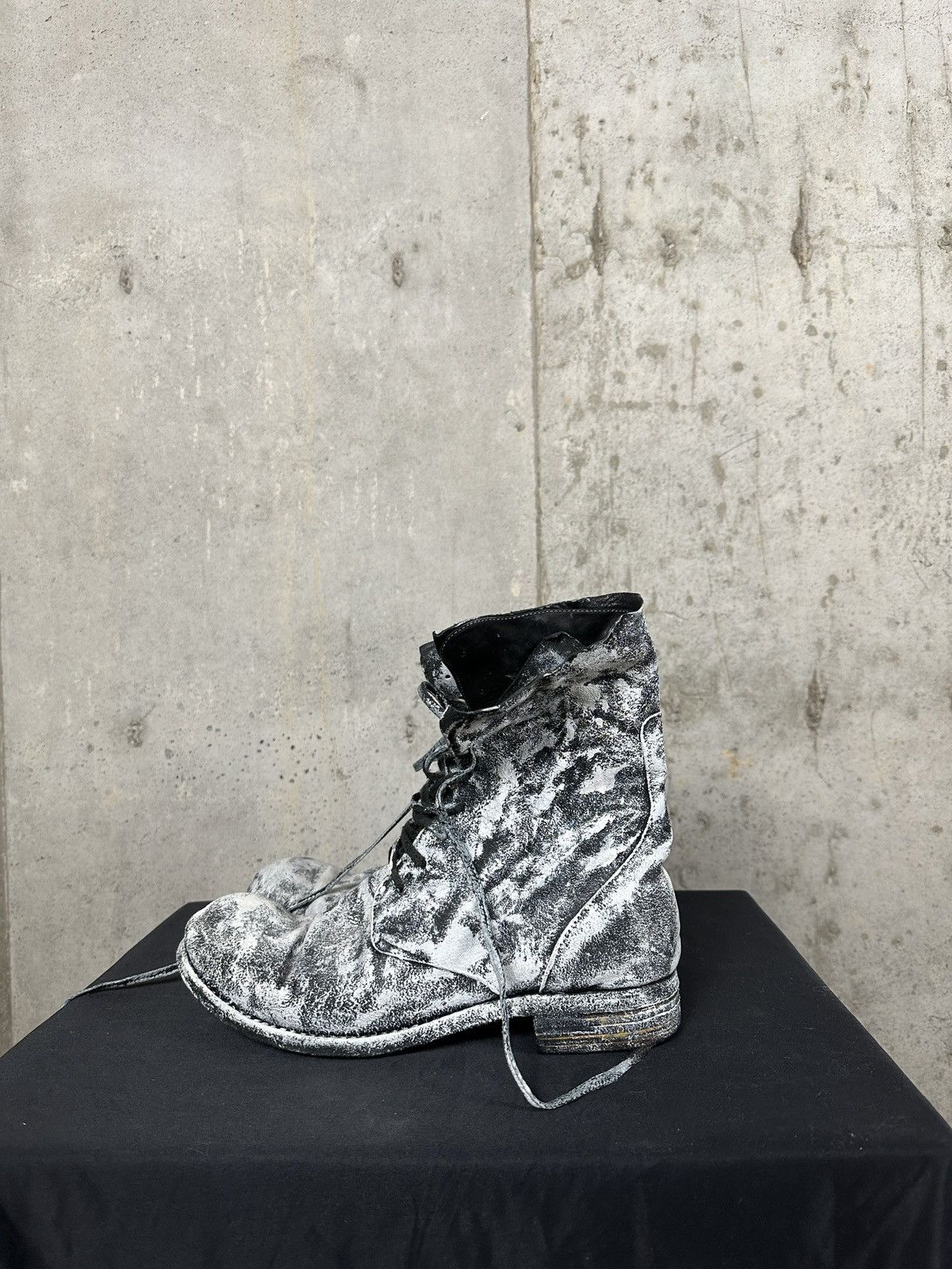 A1923 A1923 FW13-14 HAND PAINTED LACE UP BOOTS Size US 12 / EU 45 - 2 Thumbnail