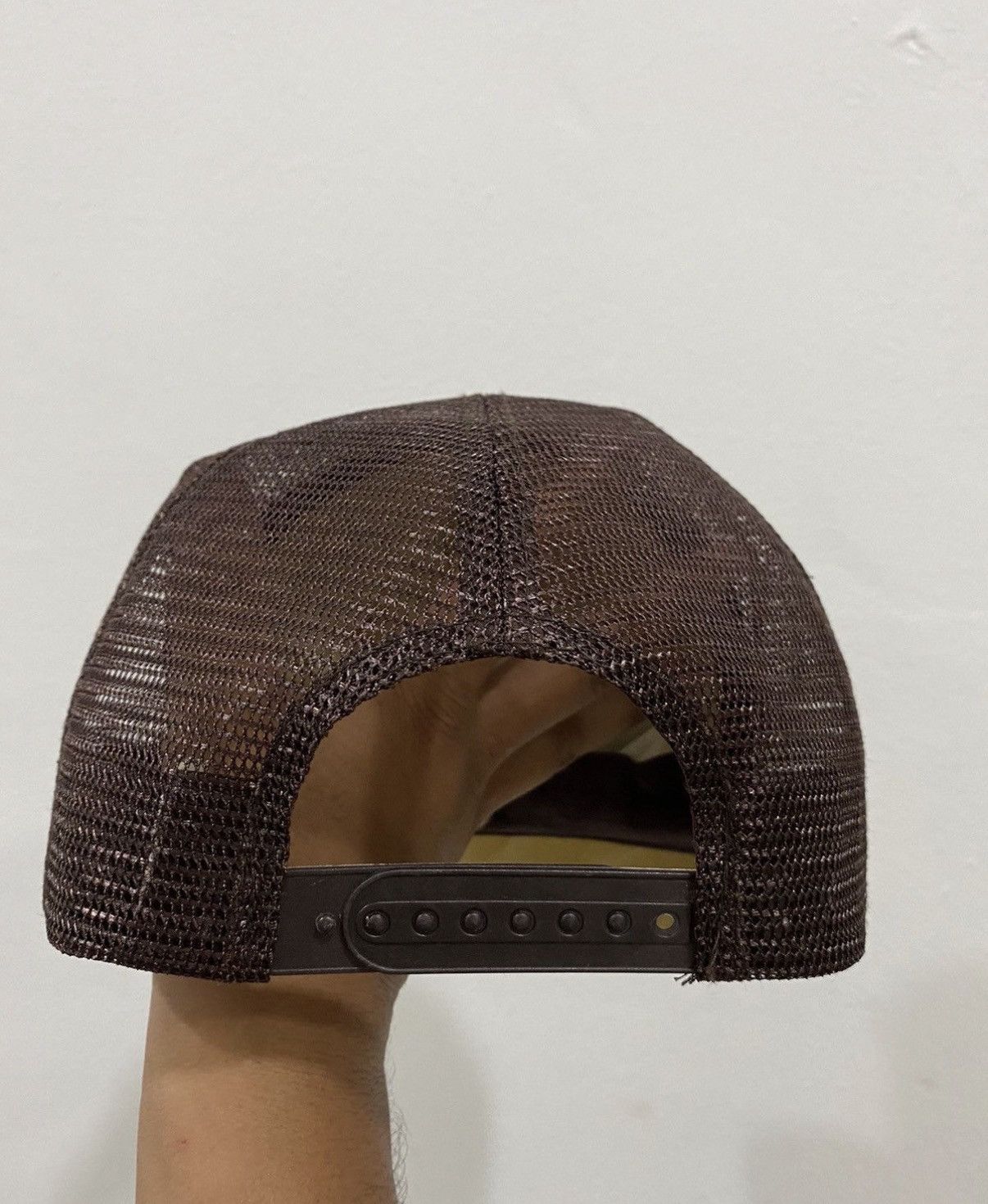 Japanese Brand VTG MOBUS Distress Trucker Hat Size ONE SIZE - 4 Thumbnail
