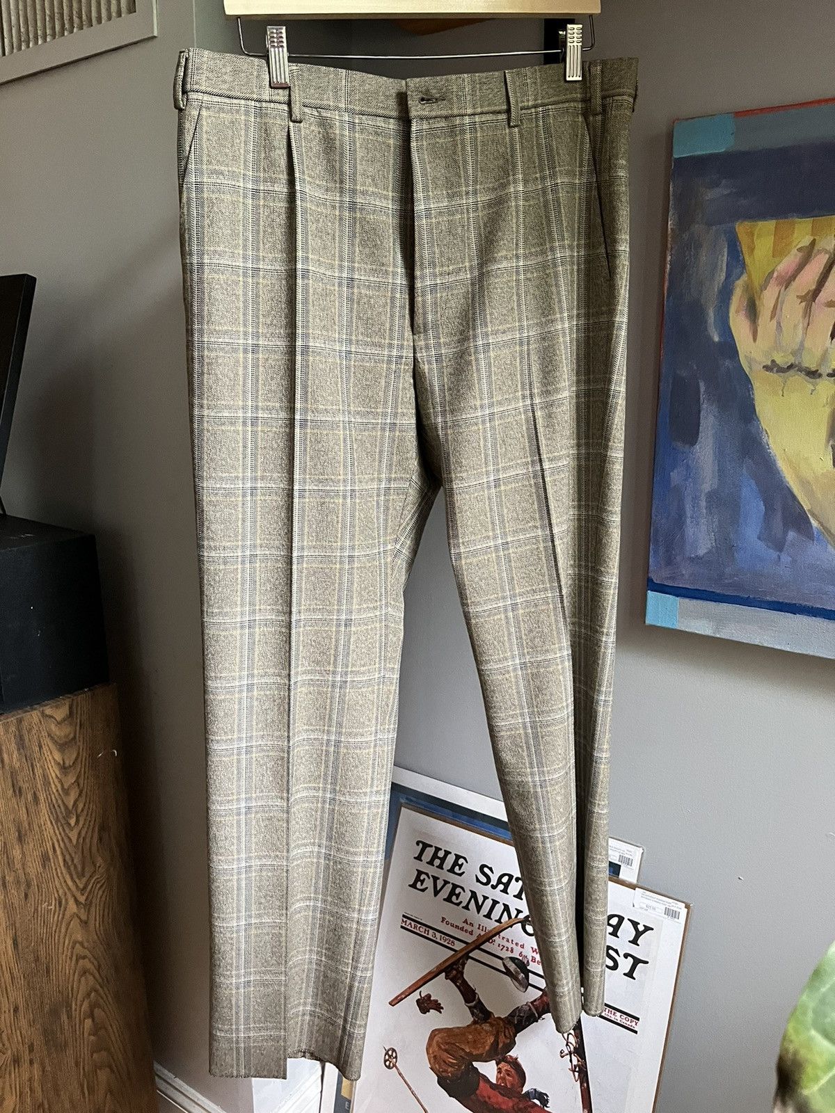 Gucci Checkered Straight Gucci Pants Size US 42 / EU 58 - 2 Thumbnail