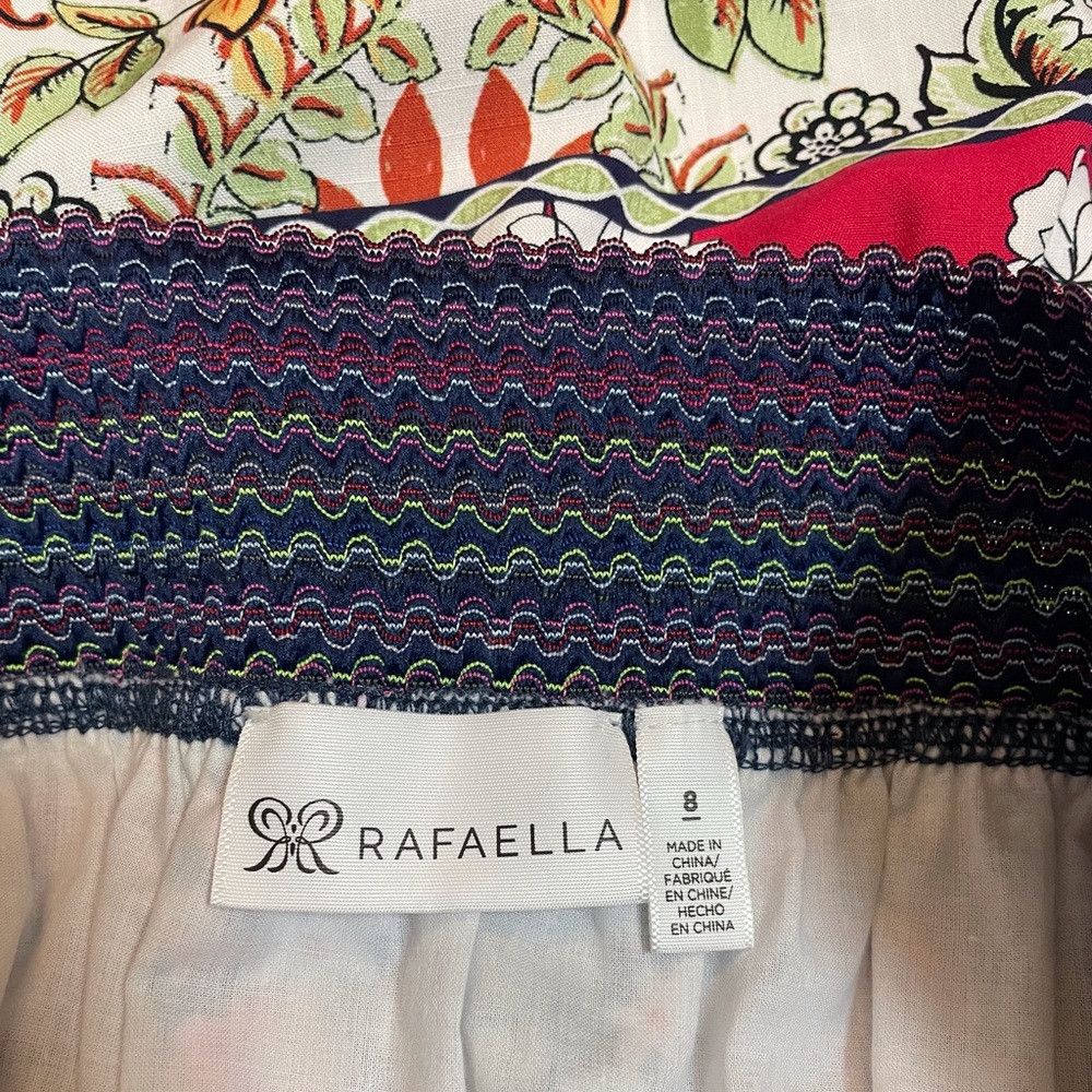 Other NWT New Rafaella Floral Ruffles Skirt Size 8 M Size 30" / US 8 / IT 44 - 4 Thumbnail