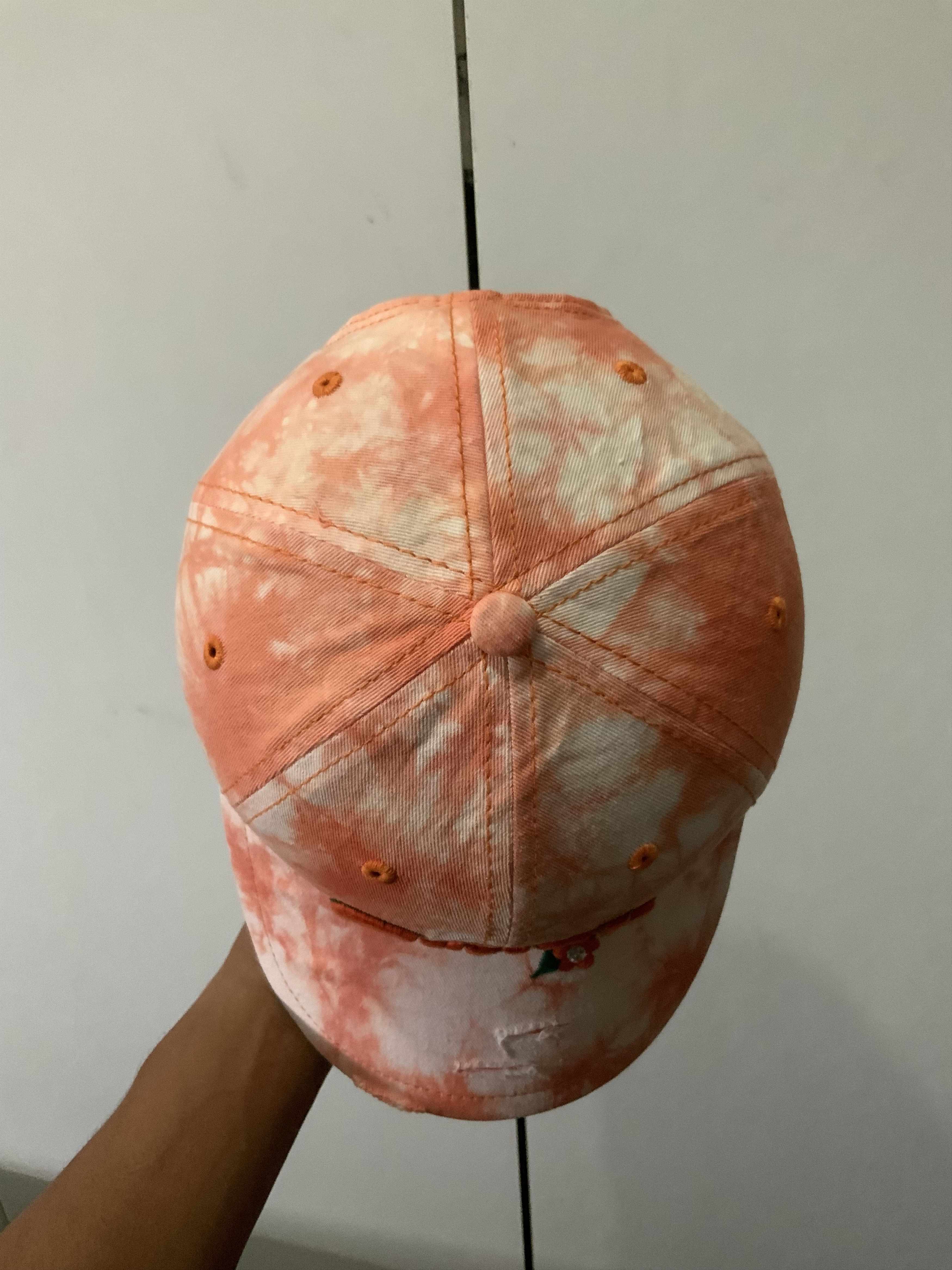 If Six Was Nine Crush Orange Tie Dye Hat Size ONE SIZE - 6 Thumbnail