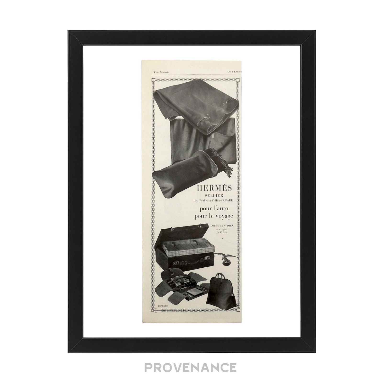 Hermes 🔴 Hermes Antique Vintage Newsprint Ad - HERMÈS SELLIER II Size ONE SIZE - 1 Thumbnail