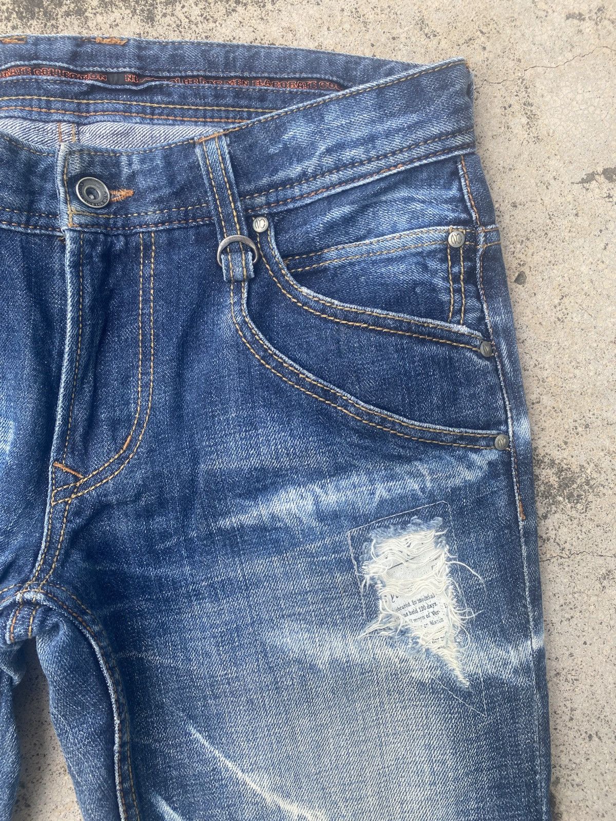 If Six Was Nine × Nicole Club Flare Jeans Nicole Club Distressed Honeycomp Size US 31 - 3 Thumbnail