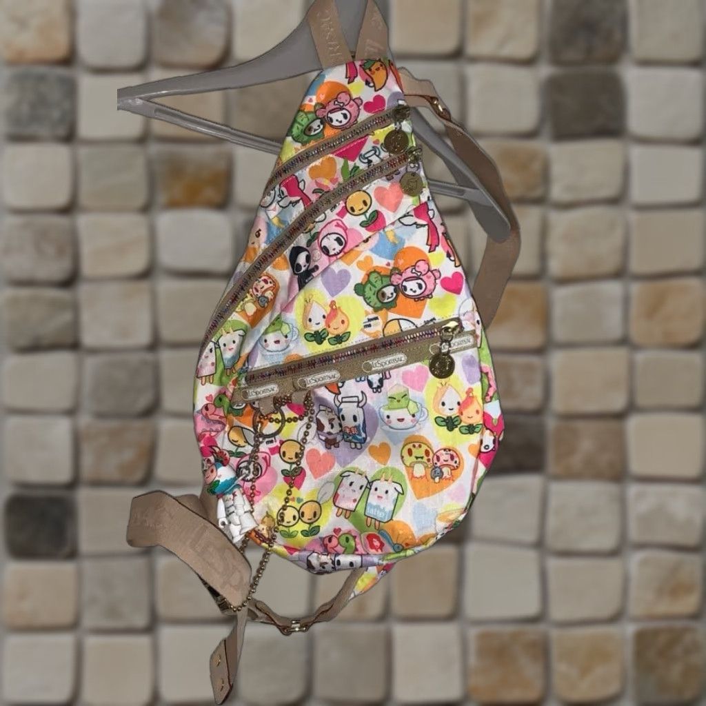LeSportsac LeSportsac tokidoki Shoulder Bag Crossbody Bag Nylon Multicolor Zipper Crossbody Unisex Adults Bag Patterned Character Size ONE SIZE - 1 Thumbnail