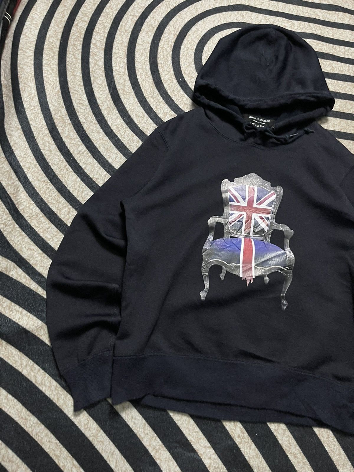 Junya Watanabe SS 2017 JUNYA WATANABE UNION JACK CHAIR PRINTED HOODIE RARE Size M / US 6-8 / IT 42-44 - 3 Thumbnail