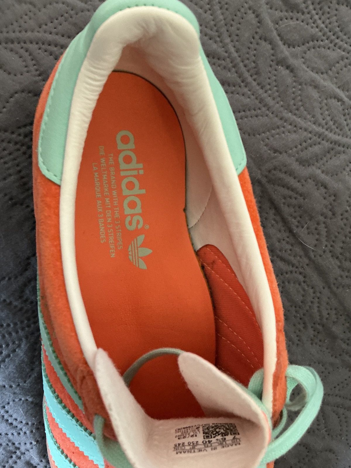 Adidas Adidas Gazelle Orange / Clear Mint (Turquoise) — New Size US 7 / IT 37 - 7 Thumbnail