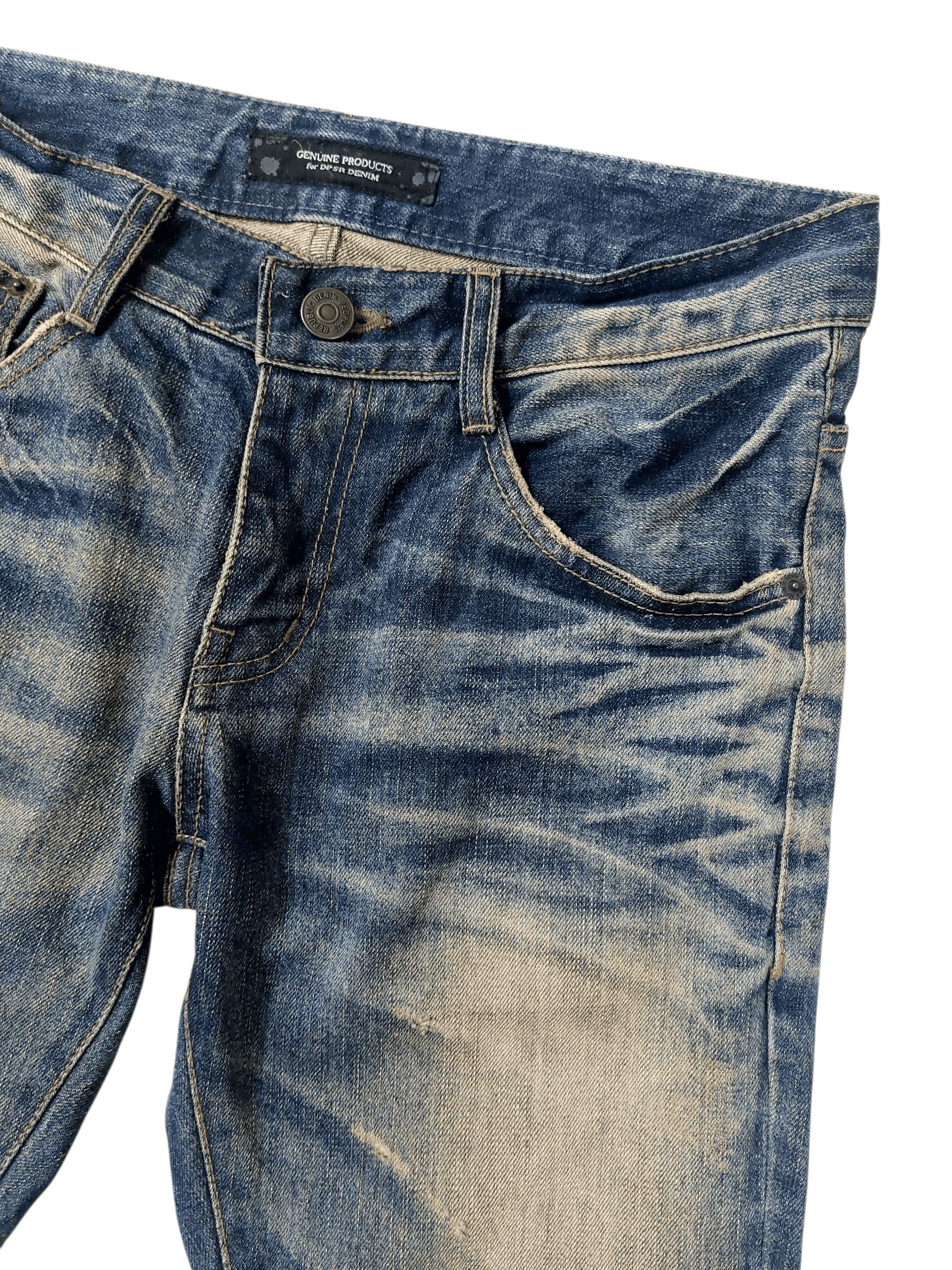 Vintage 90's DPSR Flare Mudwash Clawsmark Denim Size US 31 - 9 Thumbnail